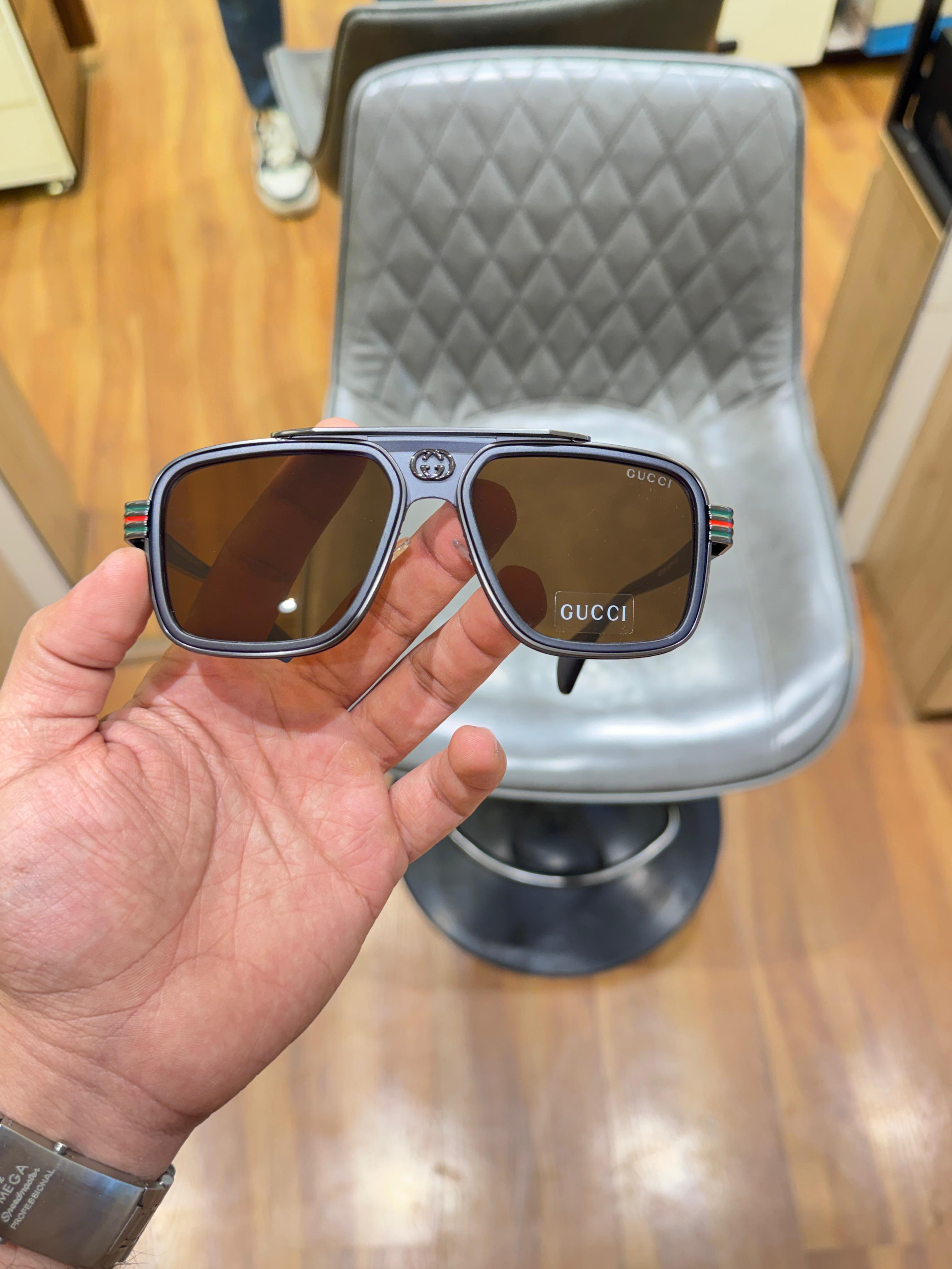 Gu_cci 1295 blue brown SUNGLASS