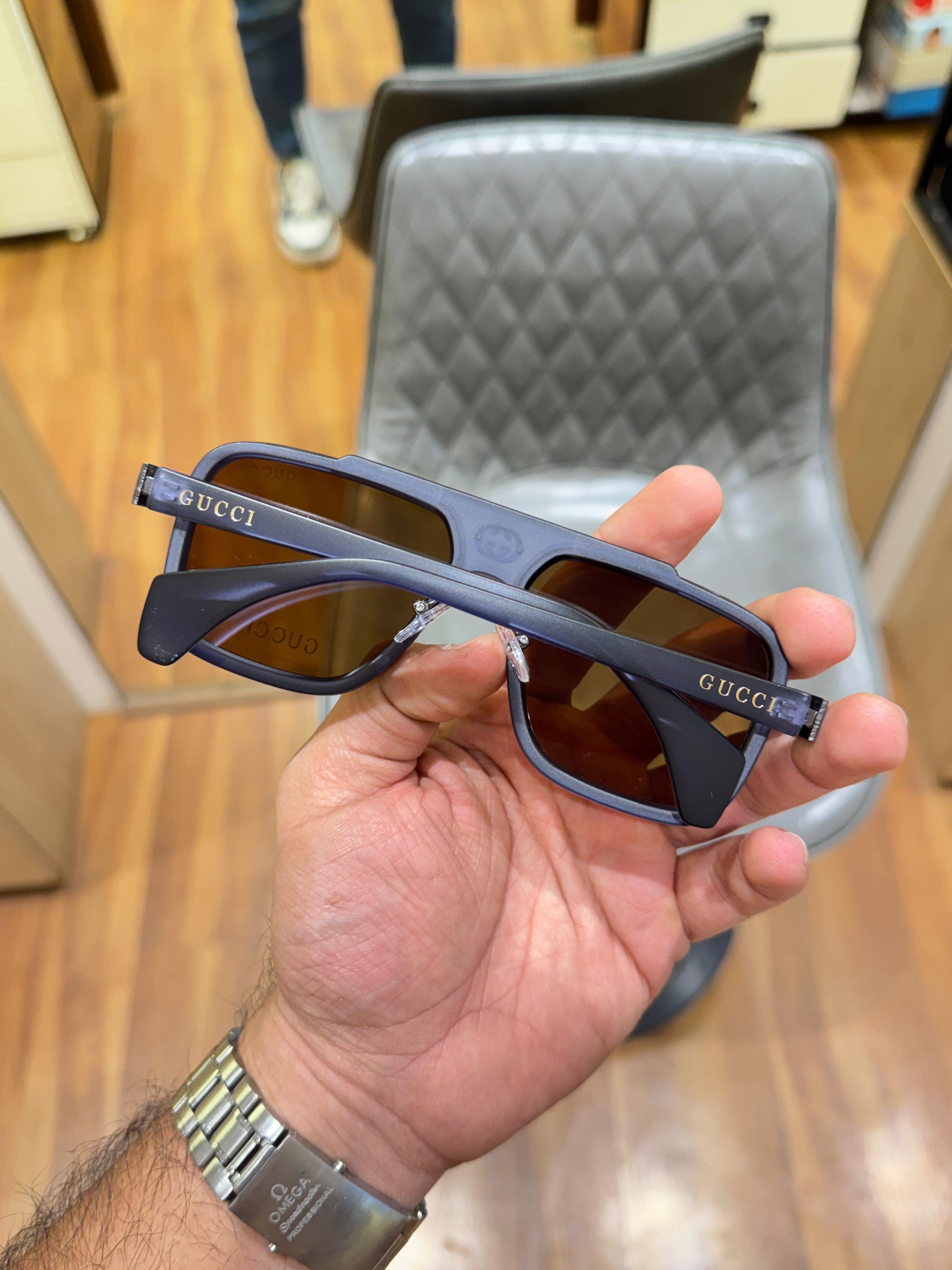 Gu_cci 1295 blue brown SUNGLASS