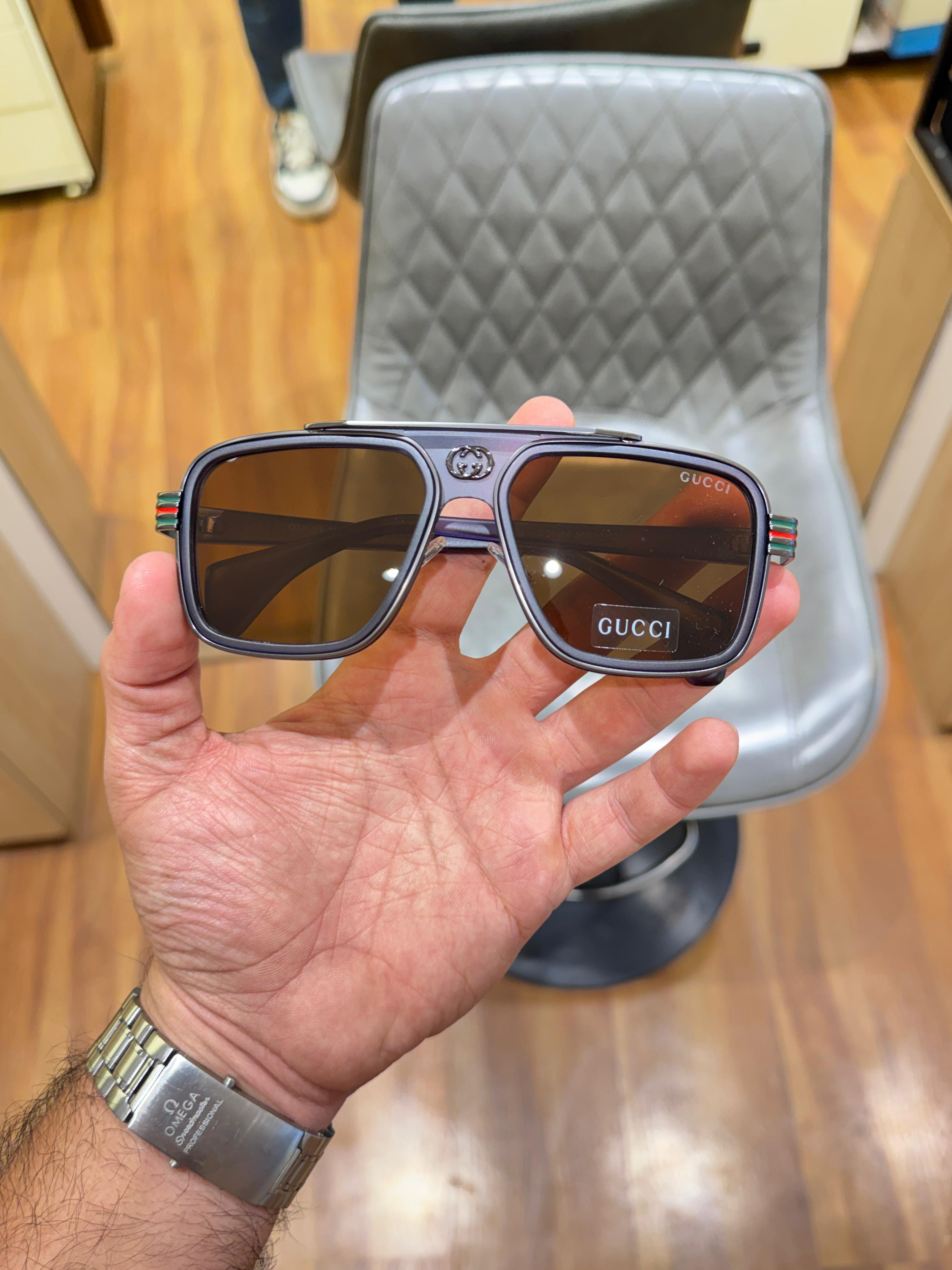 Gu_cci 1295 blue brown SUNGLASS