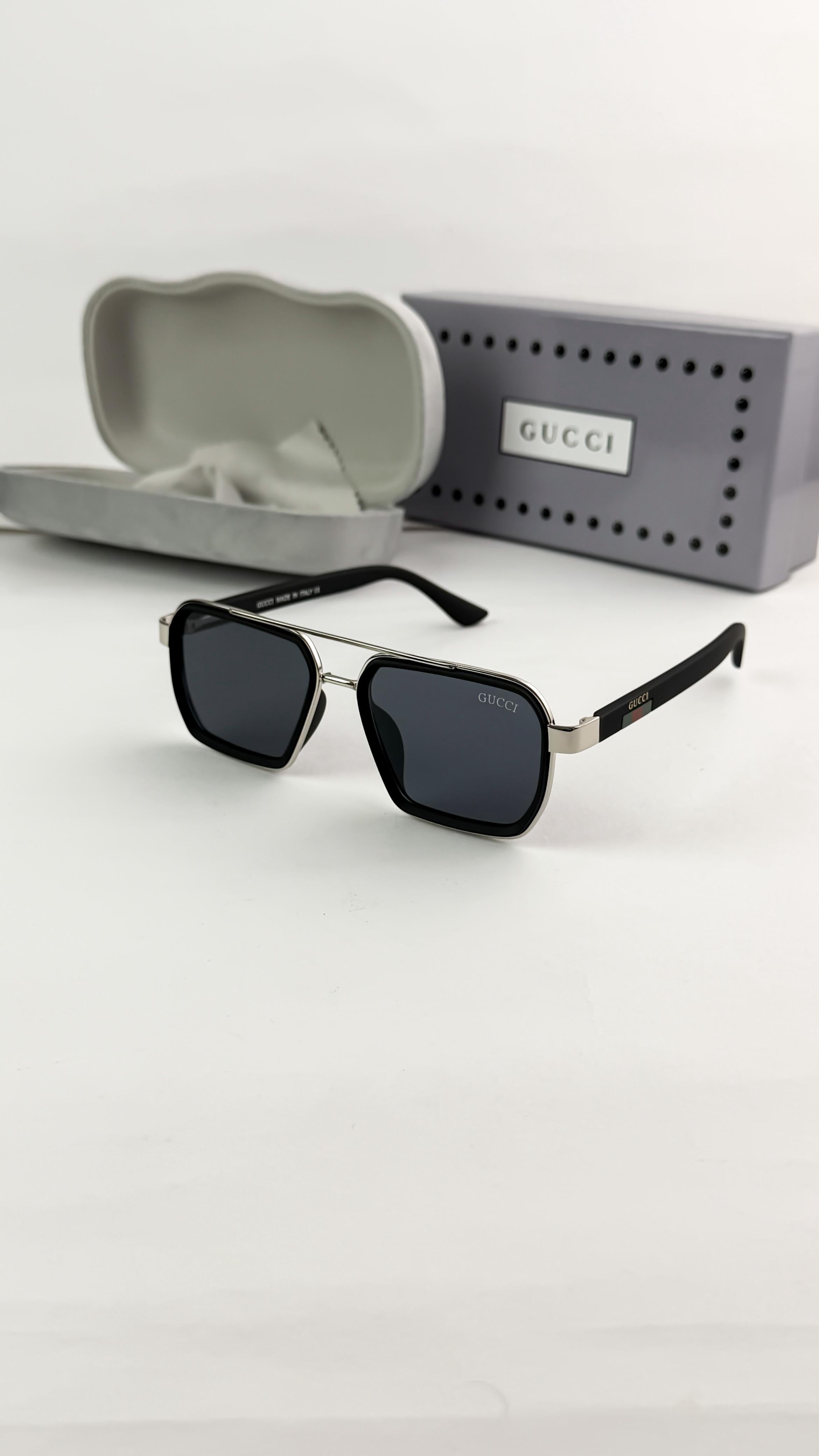 GU__CCI SILVER BLACK 963  SUNGLASS