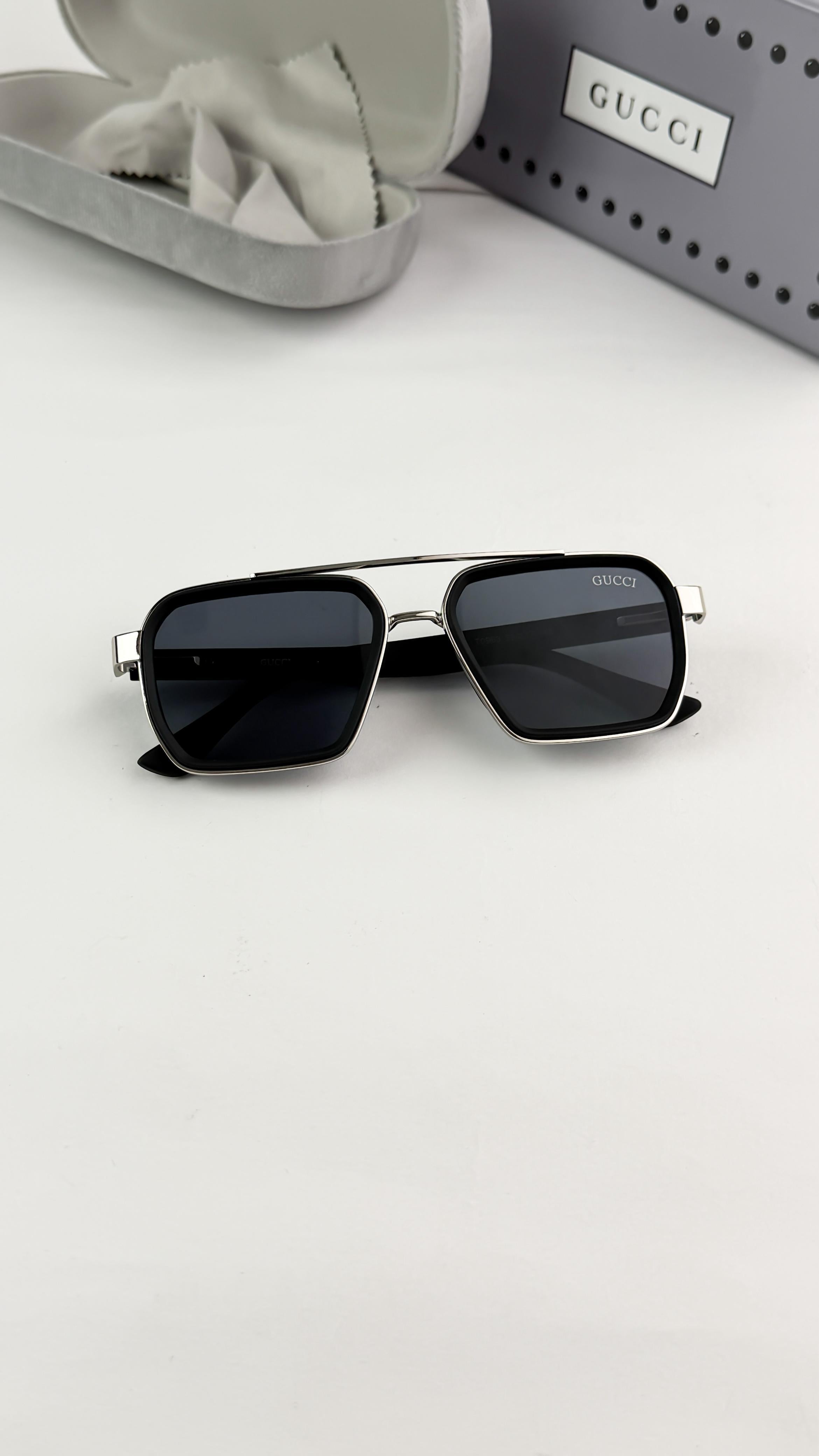 GU__CCI SILVER BLACK 963  SUNGLASS