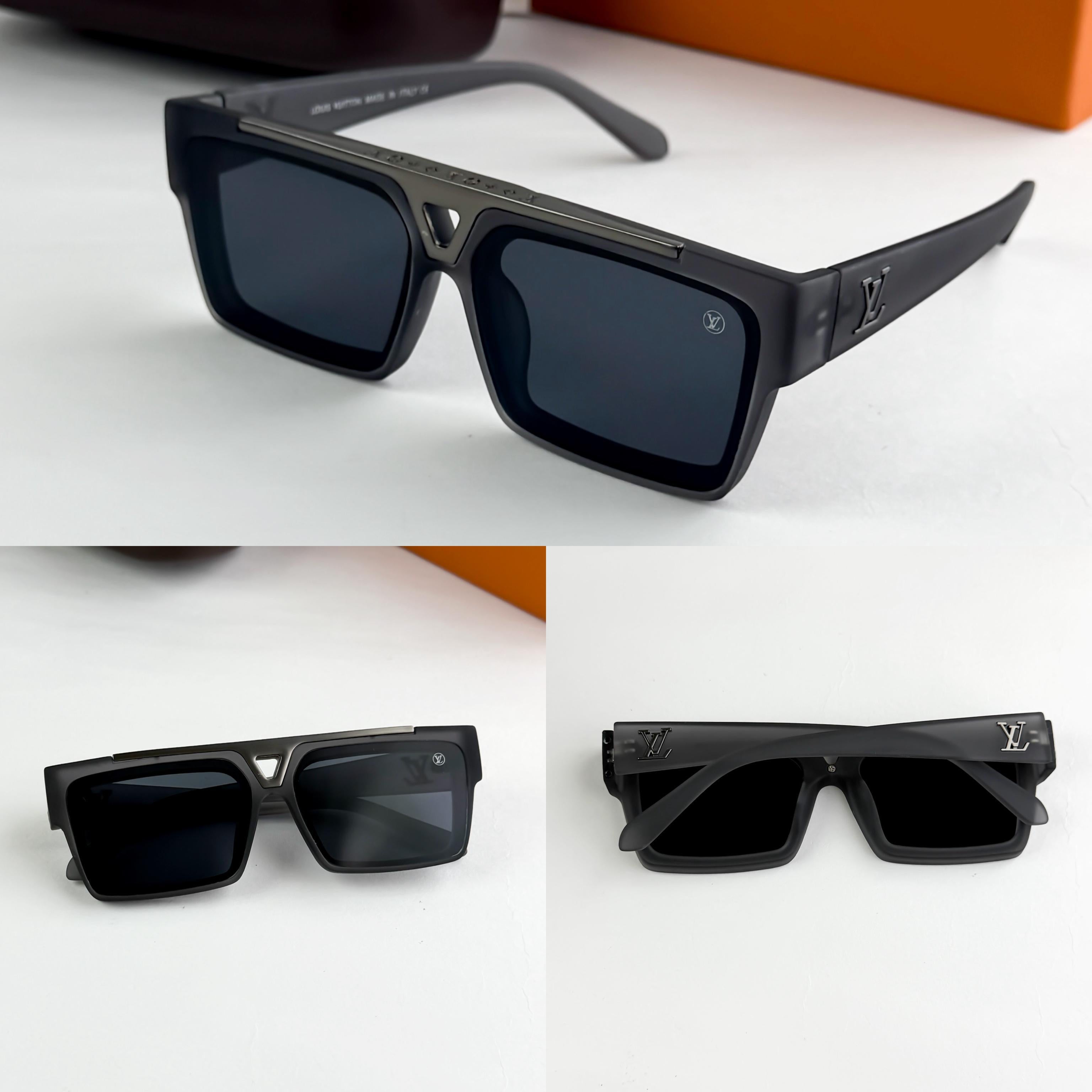 LOU_IS VUITON GREY BLACK 1984  SUNGLASS