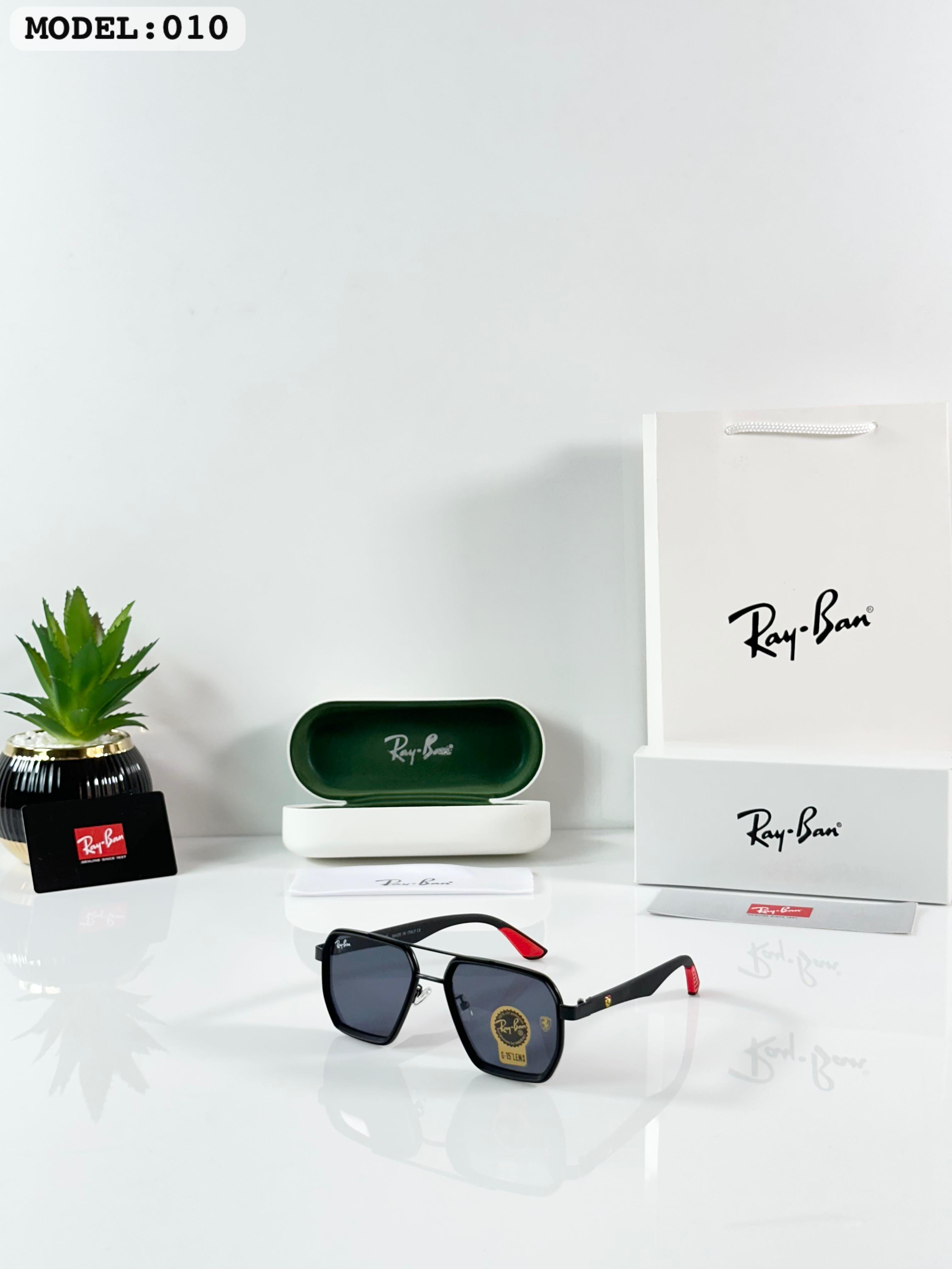 RAY_BAN 010 BLACK  SUNGLASS