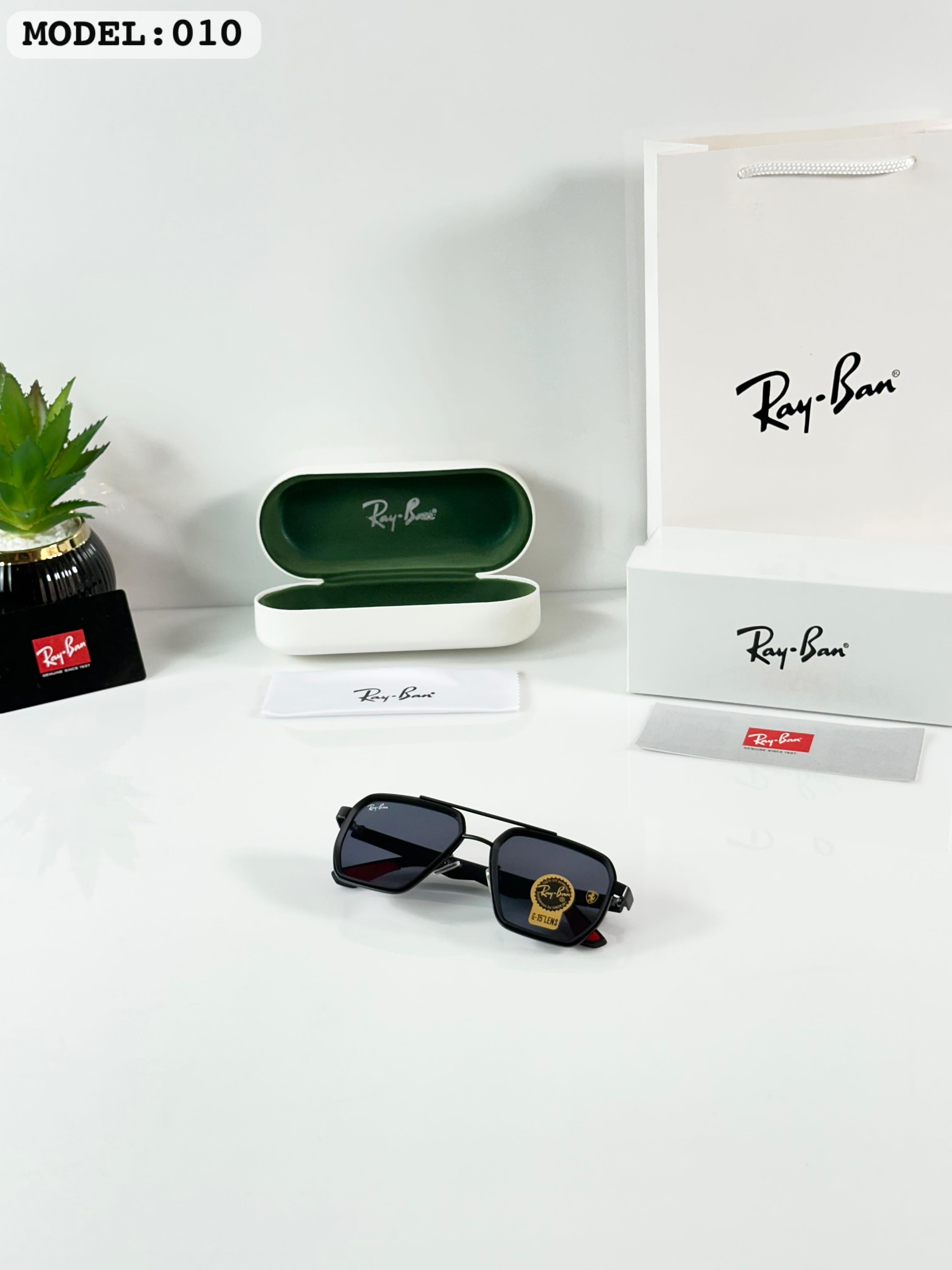 RAY_BAN 010 BLACK  SUNGLASS