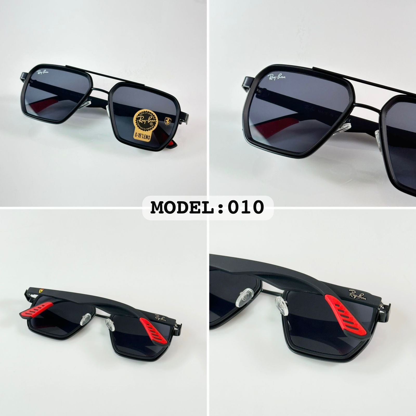 RAY_BAN 010 BLACK  SUNGLASS