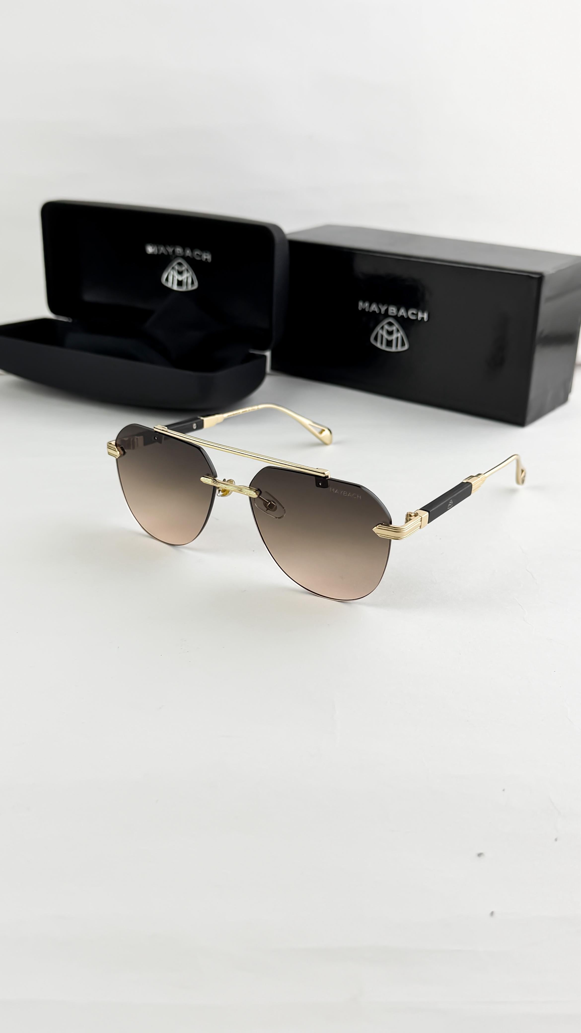 MAY__BACH GOLD BROWN 3114  SUNGLASS