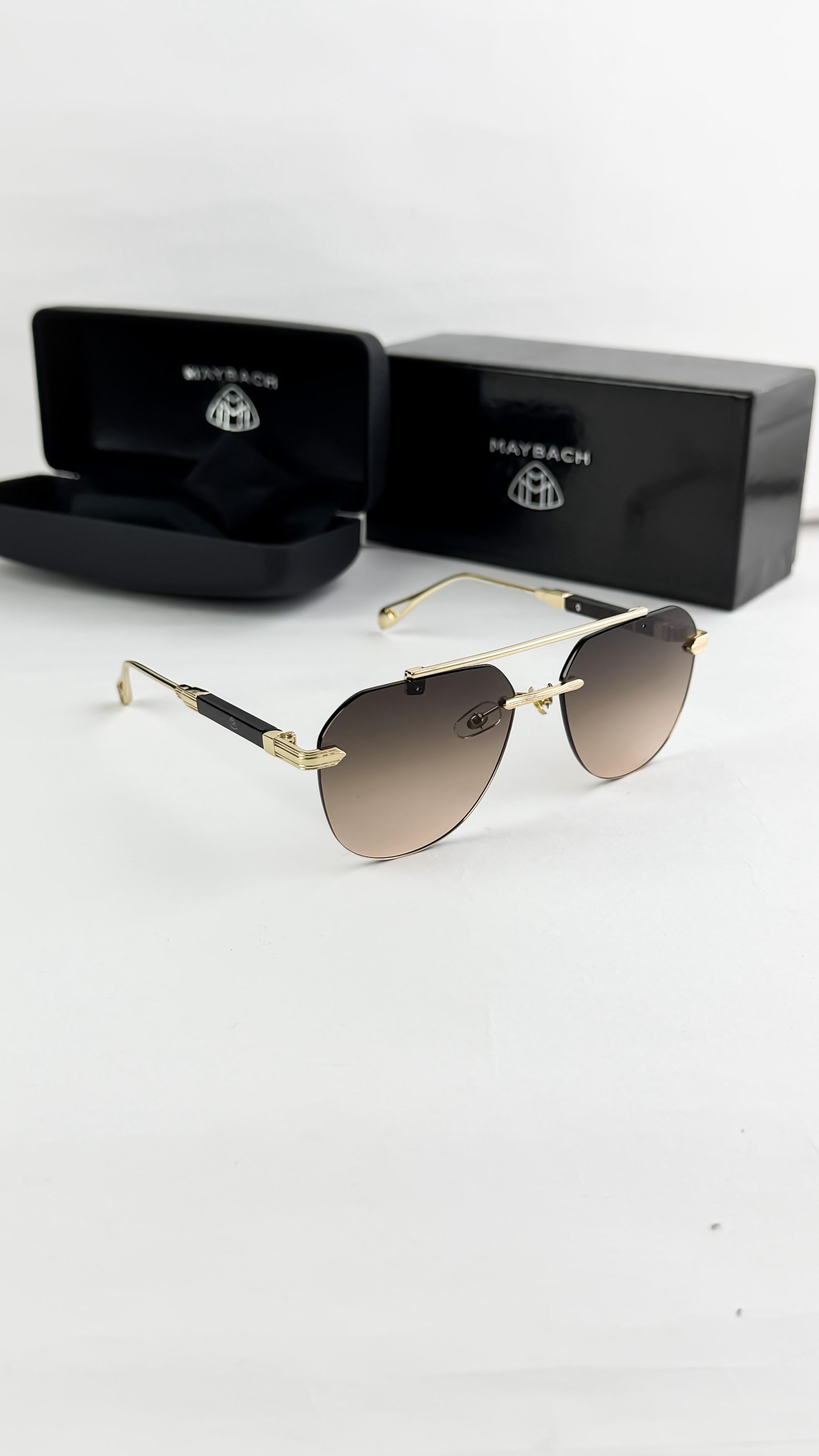 MAY__BACH GOLD BROWN 3114  SUNGLASS