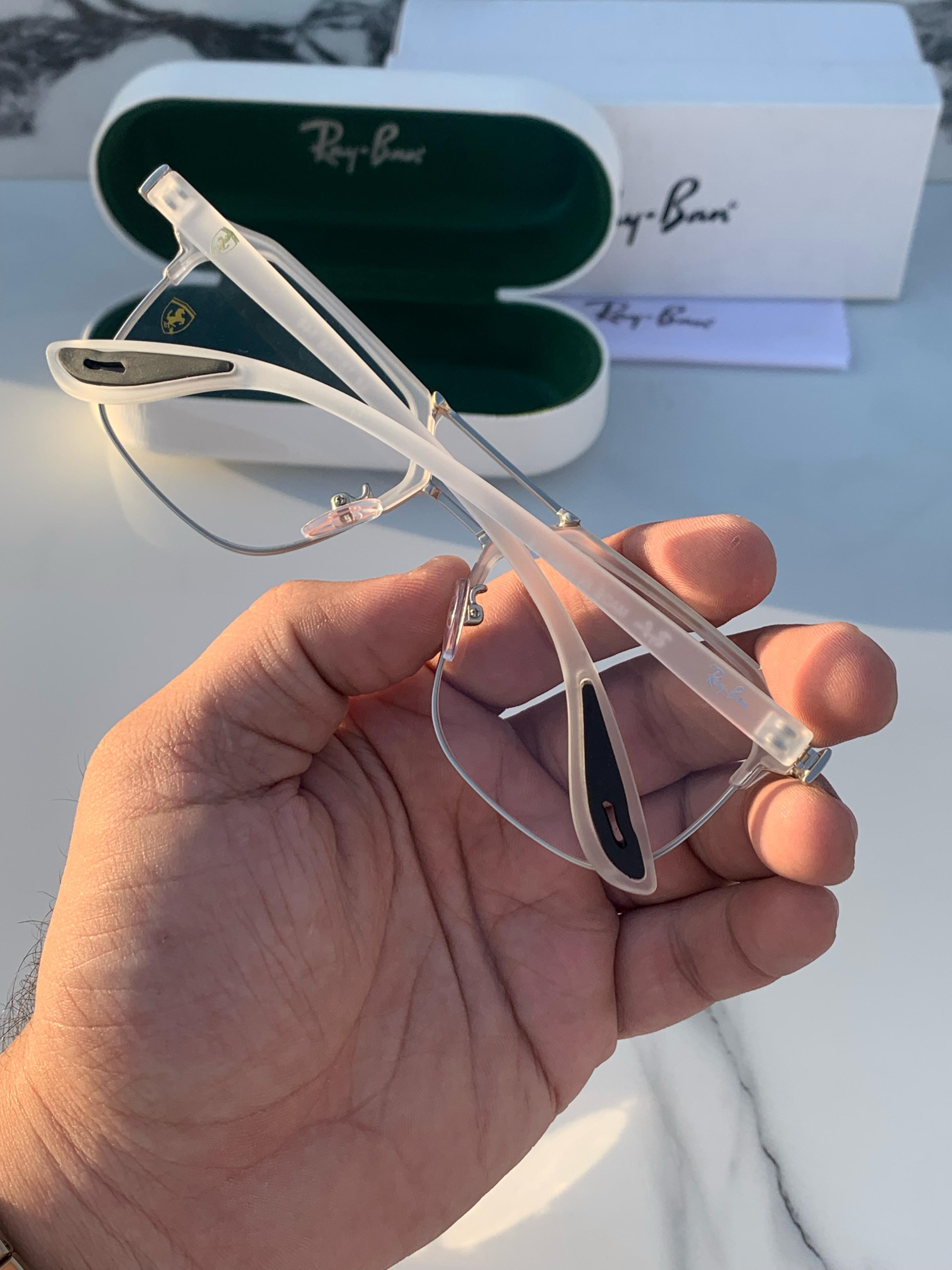 Ra_yban 04 white plano  SUNGLASS