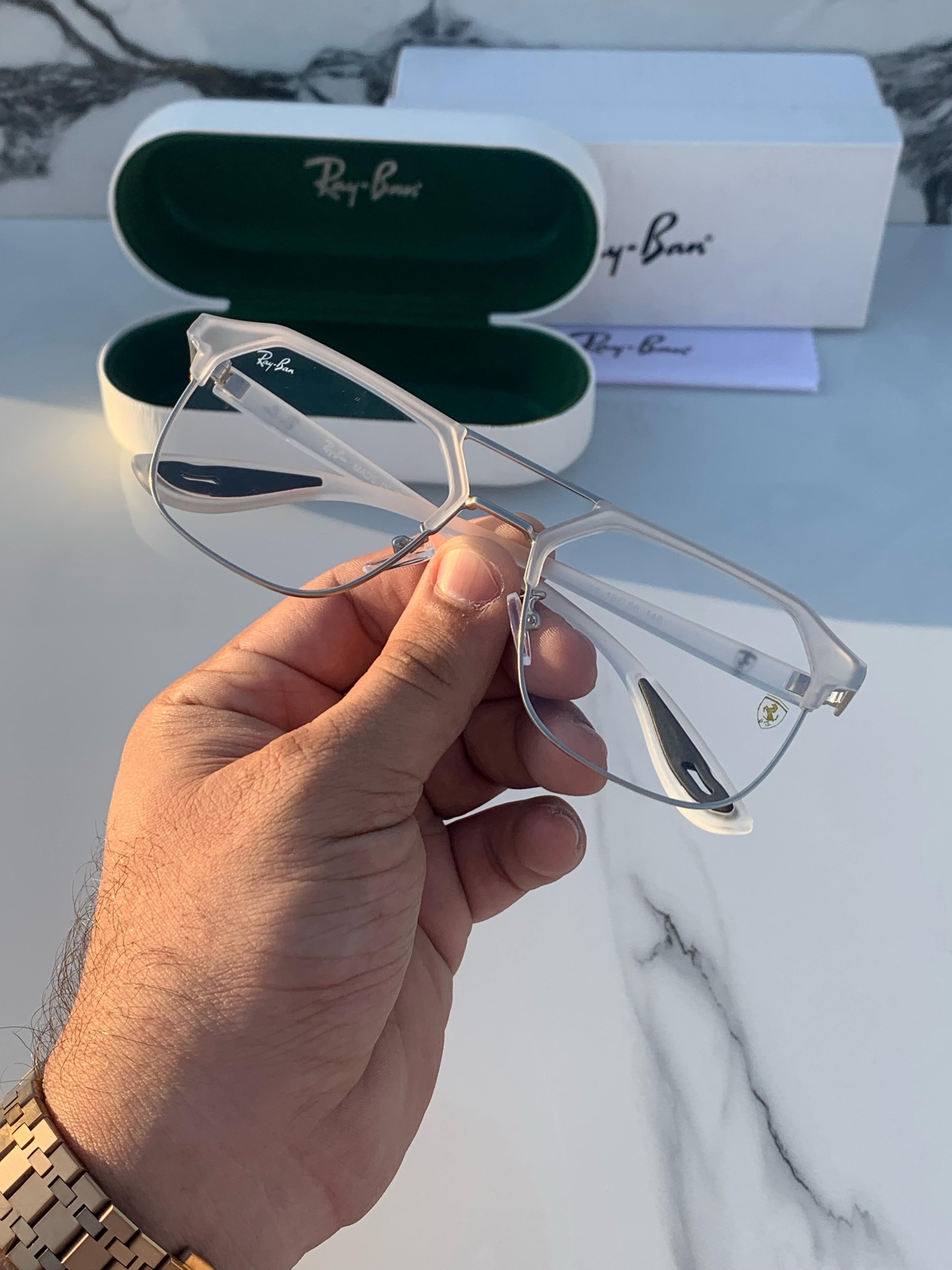 Ra_yban 04 white plano  SUNGLASS