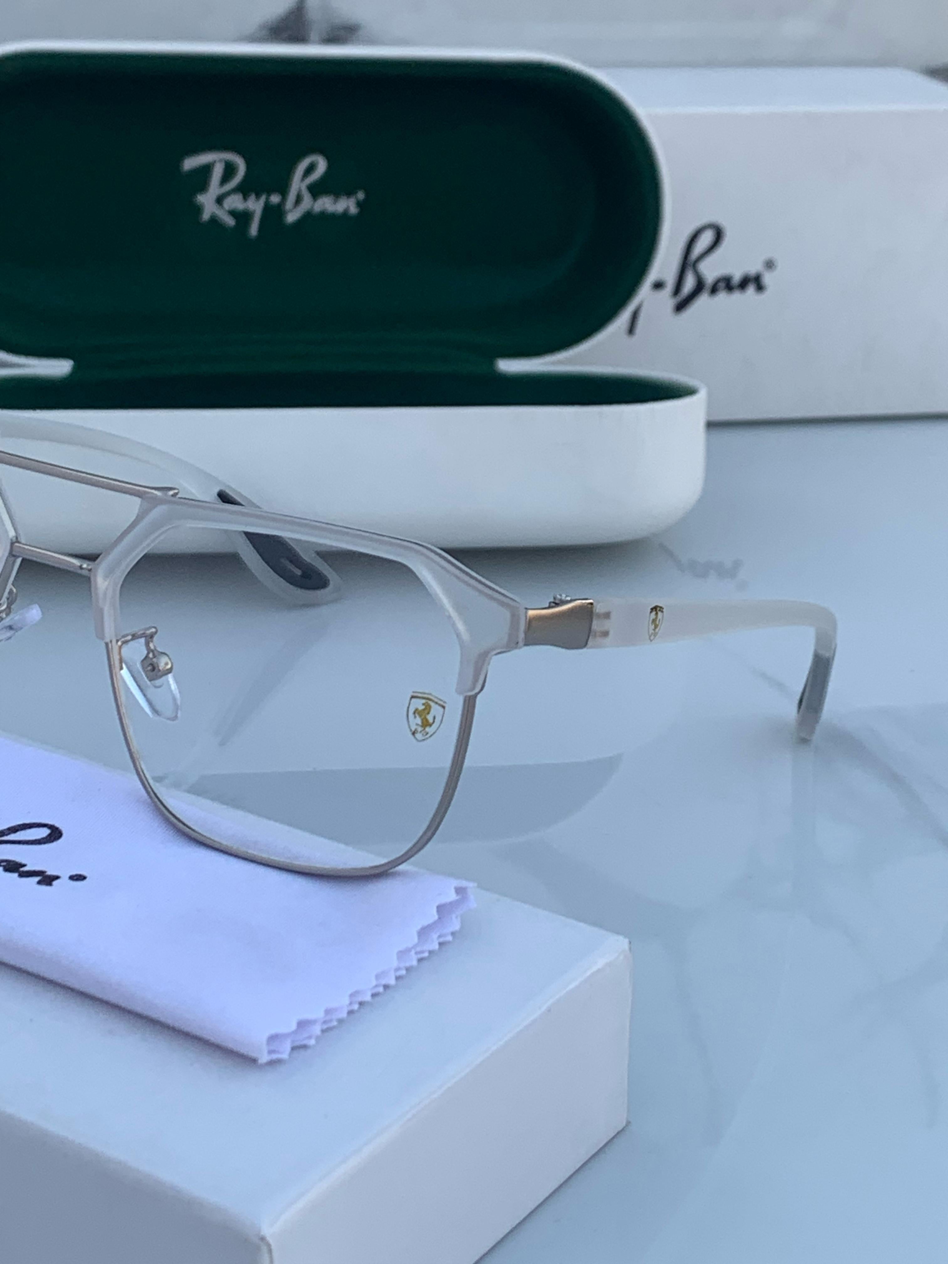 Ra_yban 04 white plano  SUNGLASS
