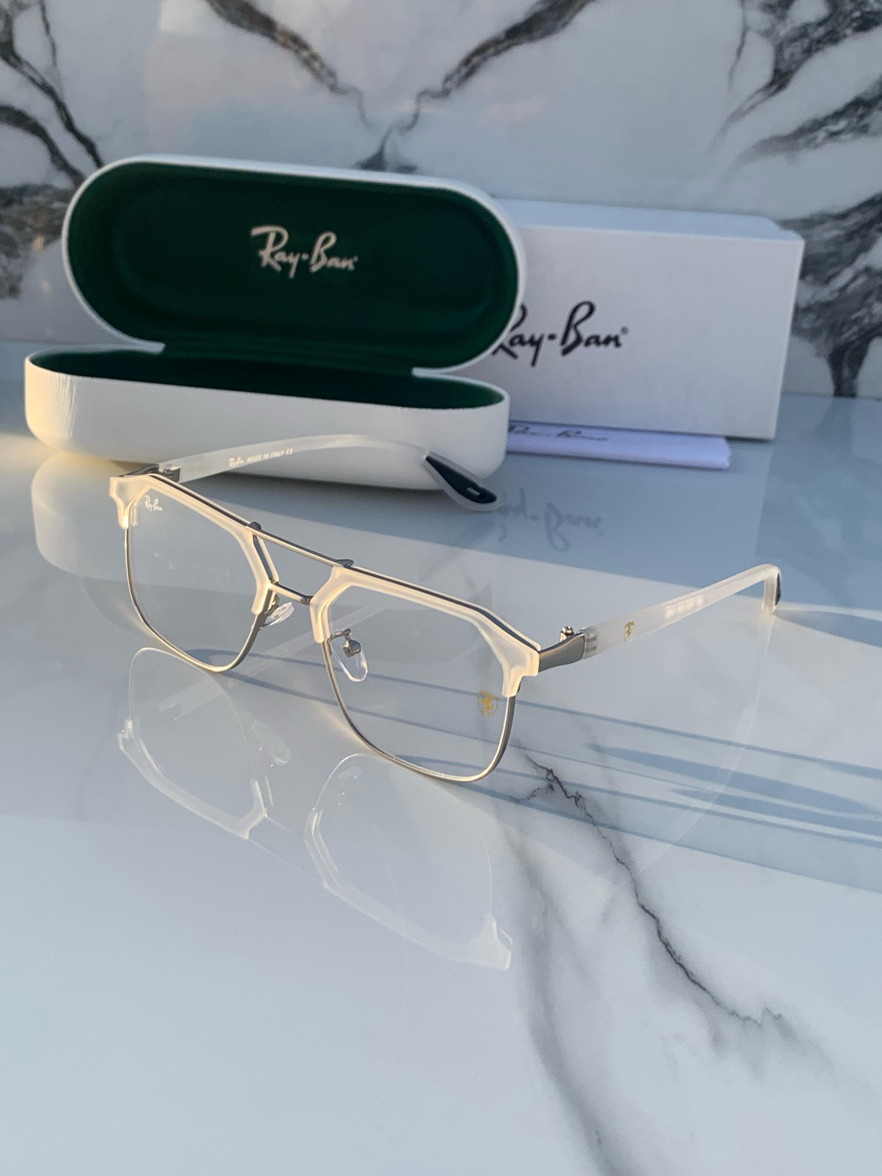 Ra_yban 04 white plano  SUNGLASS