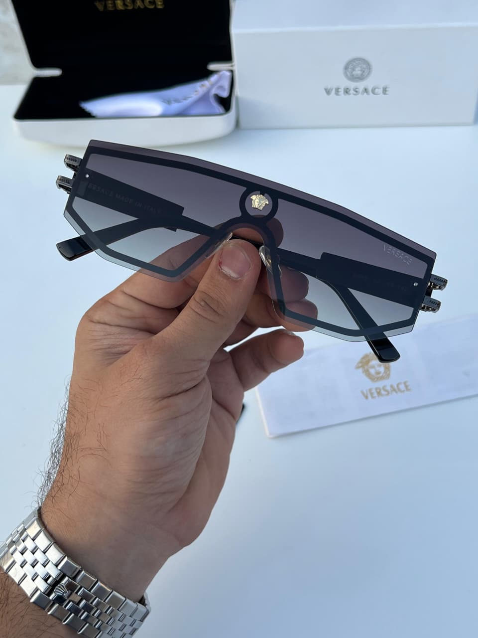 Ver__sace 995 gun brown SUNGLASS