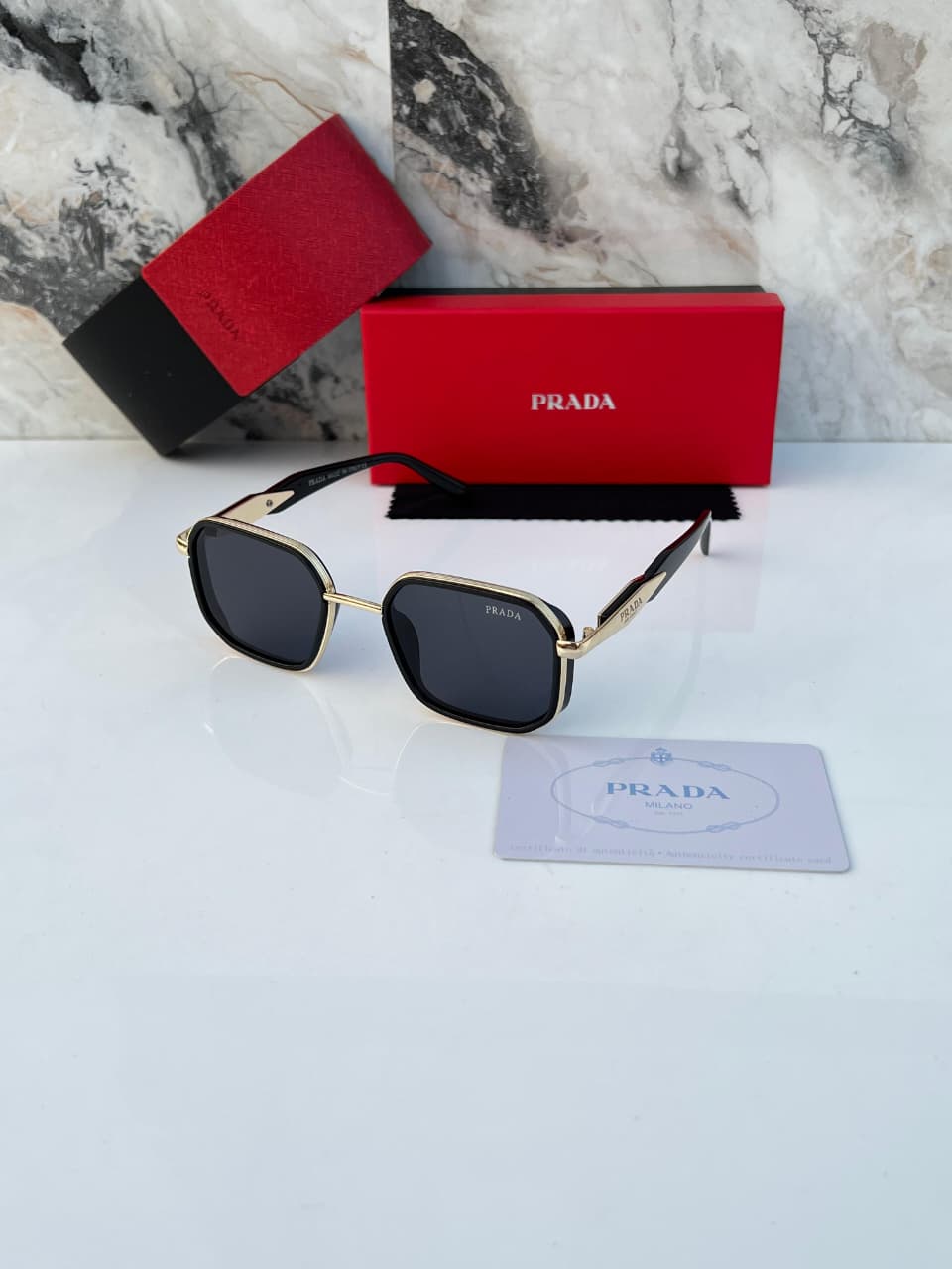 Pra_da 792 gold black   SUNGLASS