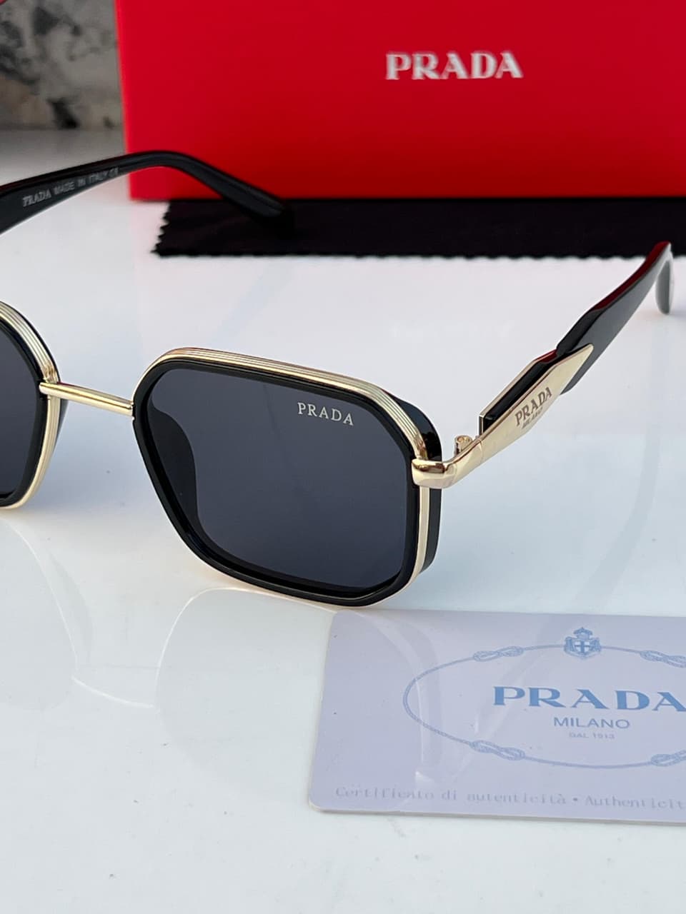 Pra_da 792 gold black   SUNGLASS