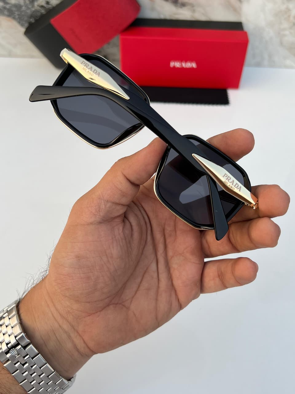 Pra_da 792 gold black   SUNGLASS