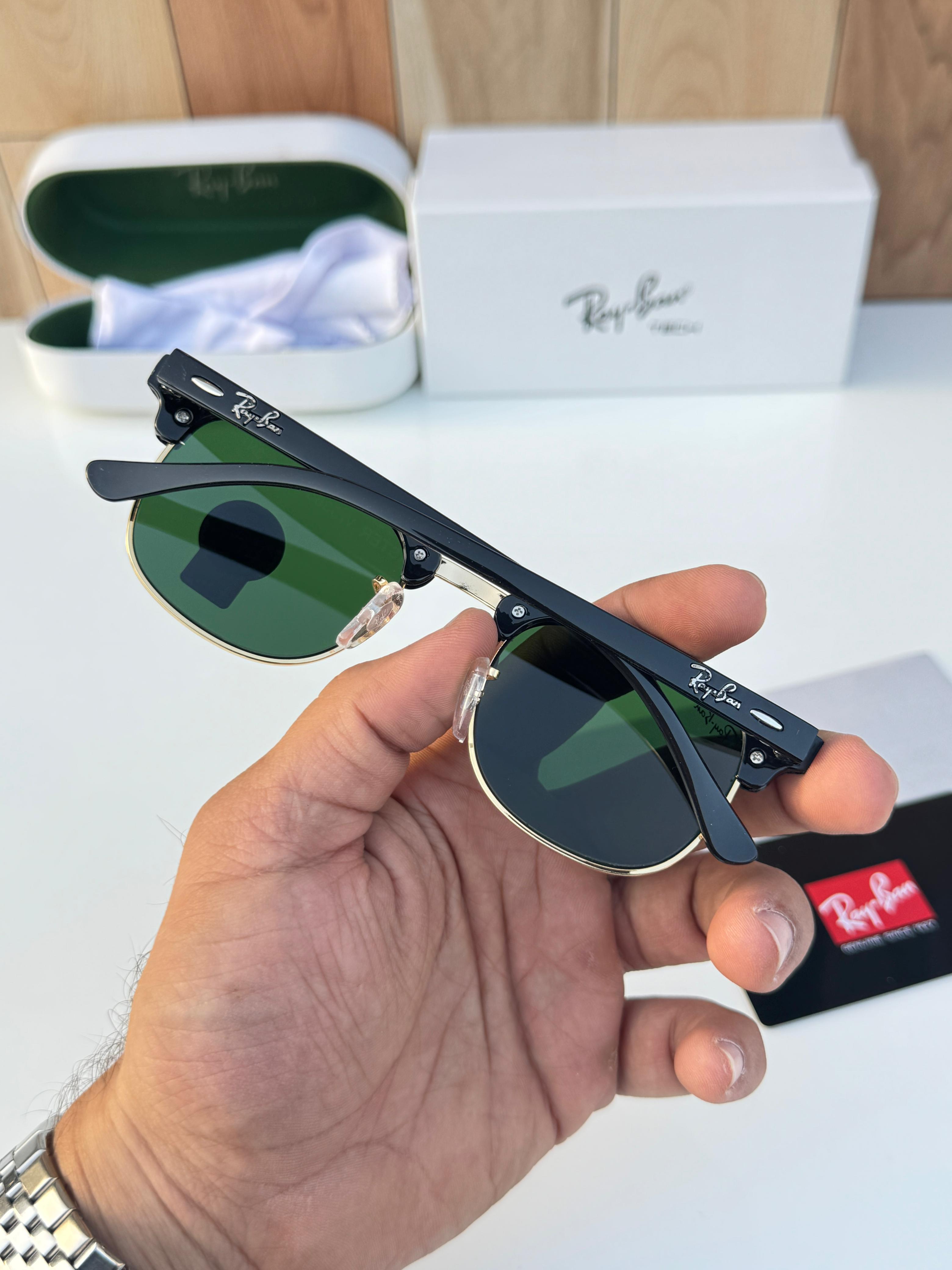 Ray_ban 3016 green gold  SUNGLASS