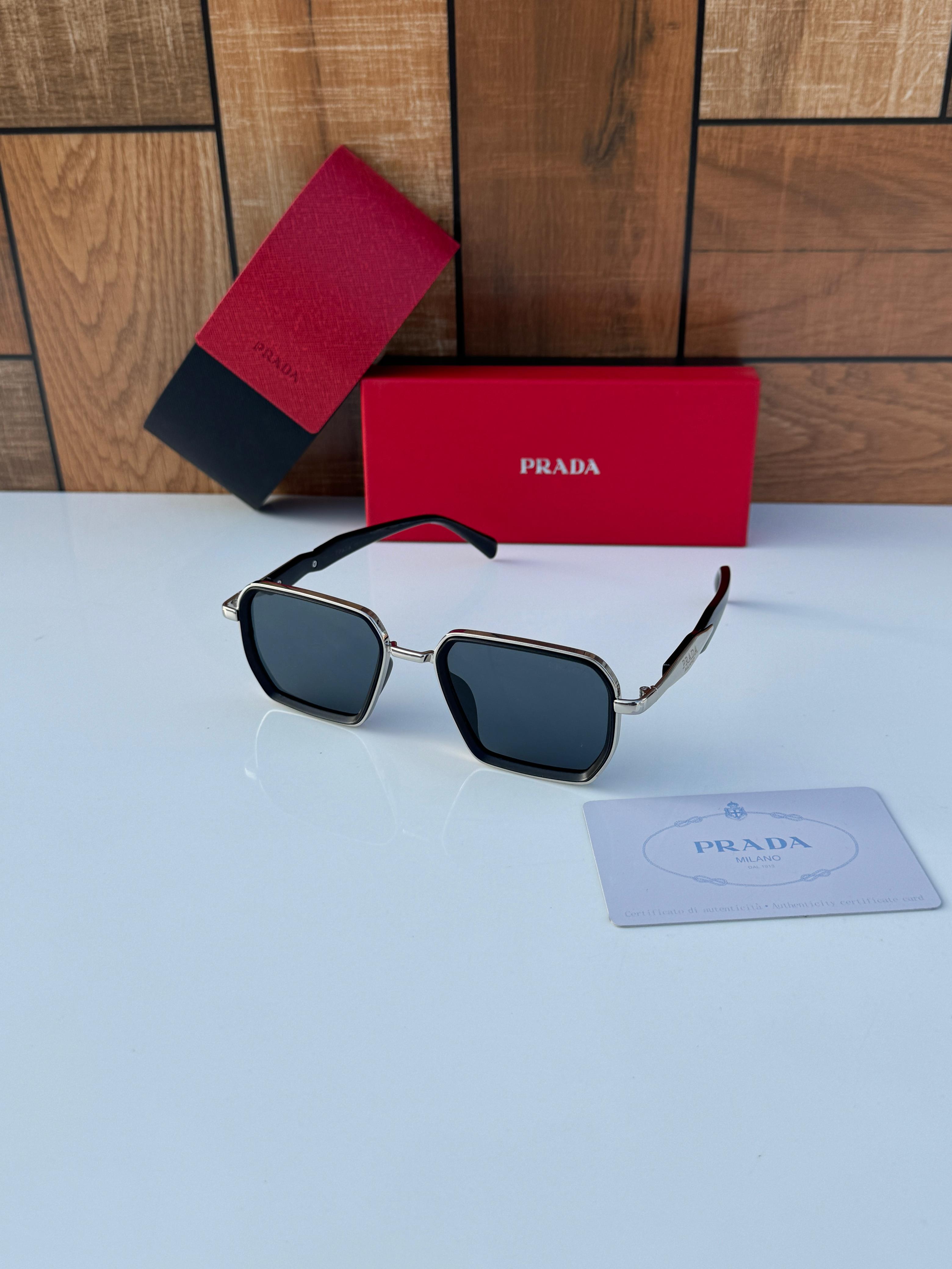 Pr__da 58078 silver black SUNGLASS