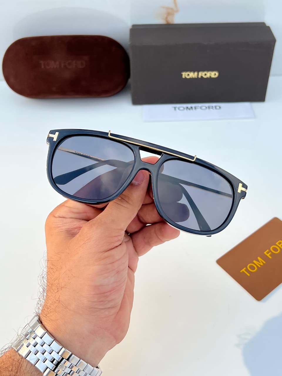 Tomf_ord 319 black gold  sunglass