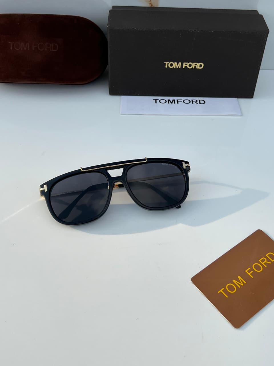 Tomf_ord 319 black gold  sunglass