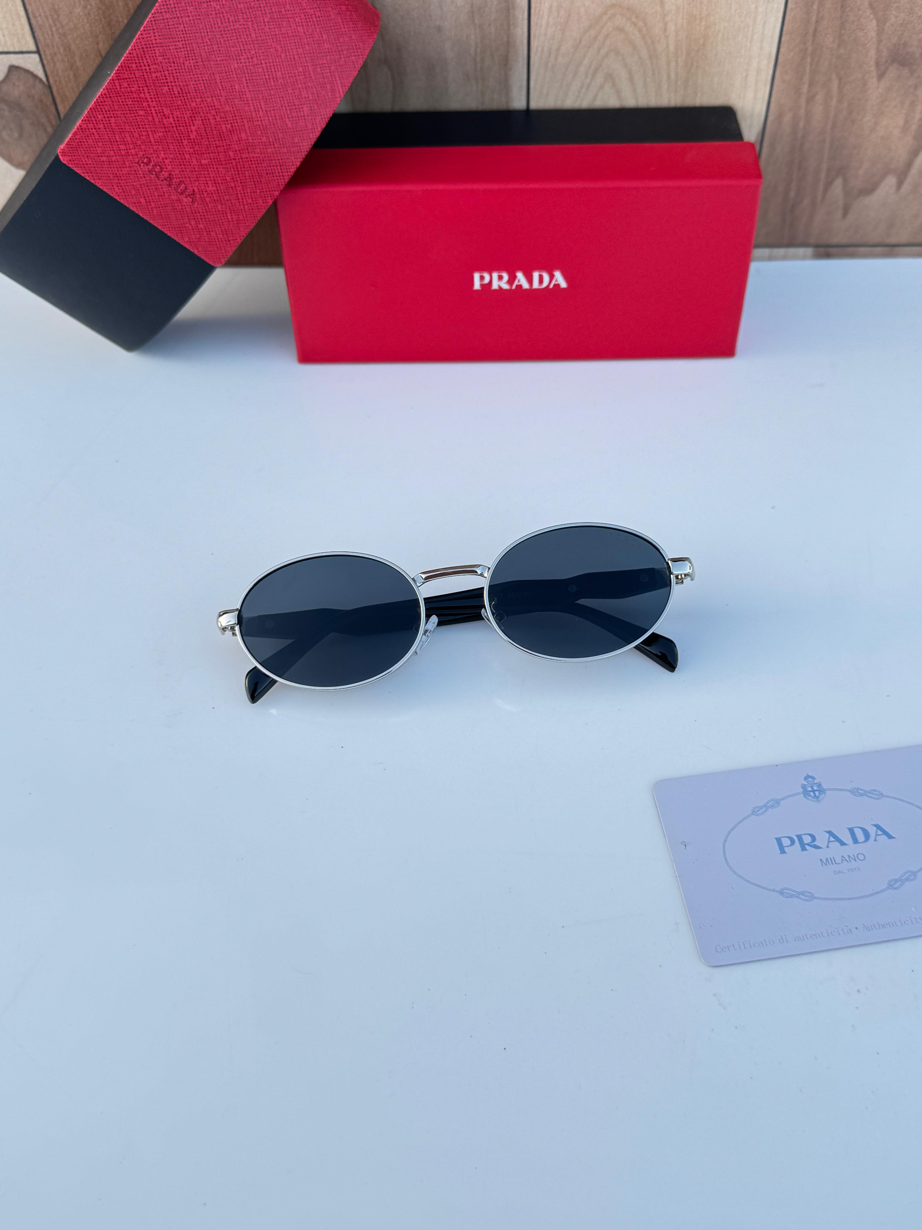 Pra__da 8007 silver black  SUNGLASS