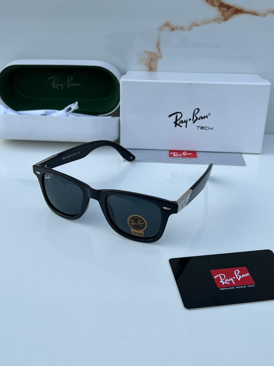 Ray_ban 2157 black silver   SUNGLASS