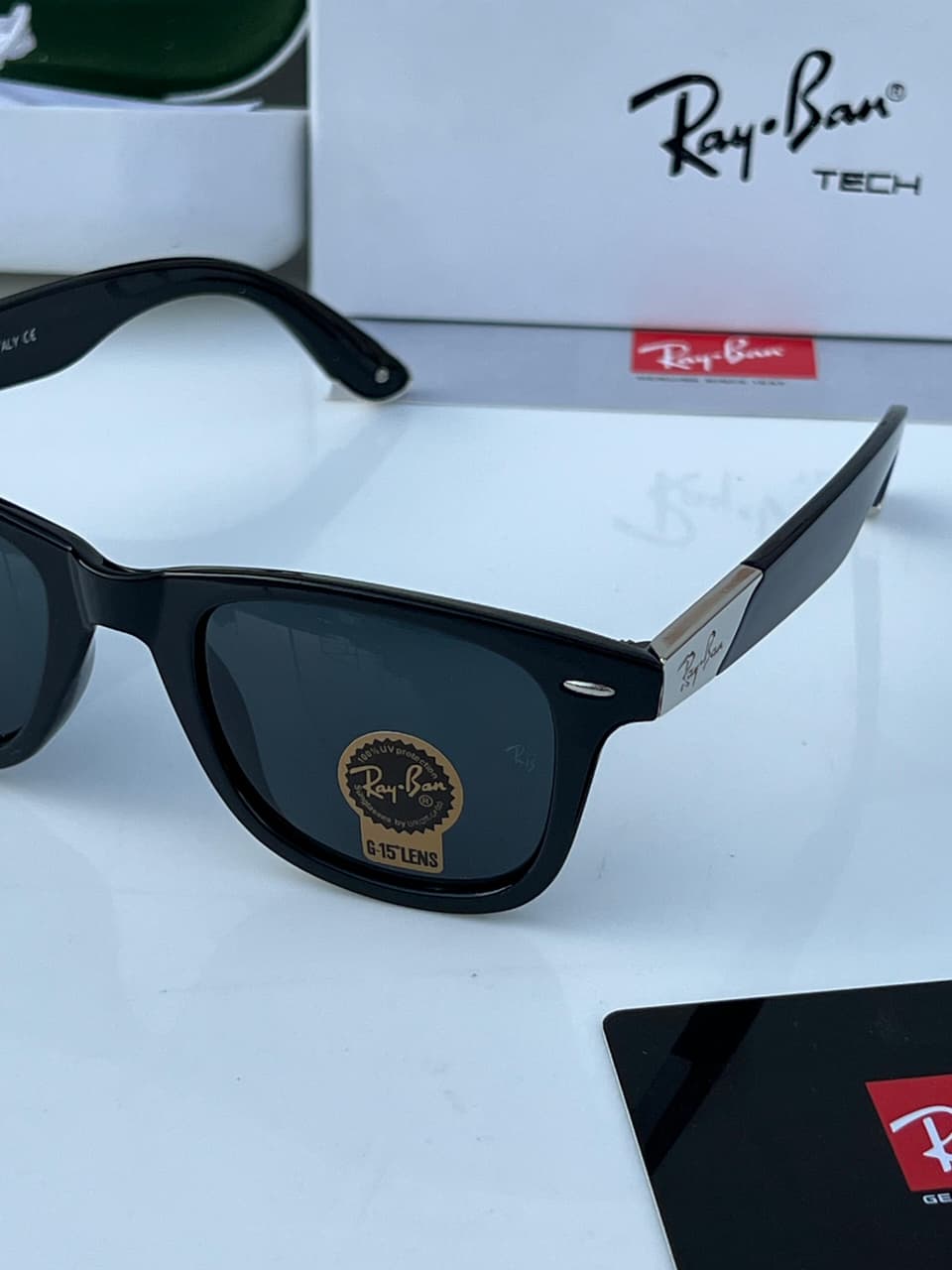 Ray_ban 2157 black silver   SUNGLASS