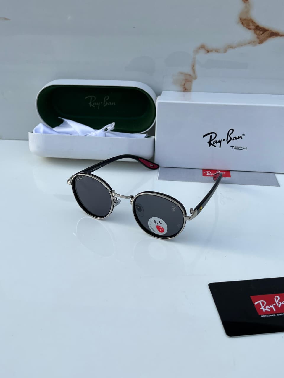 Ra__ban 7625 silver black  SUNGLASS