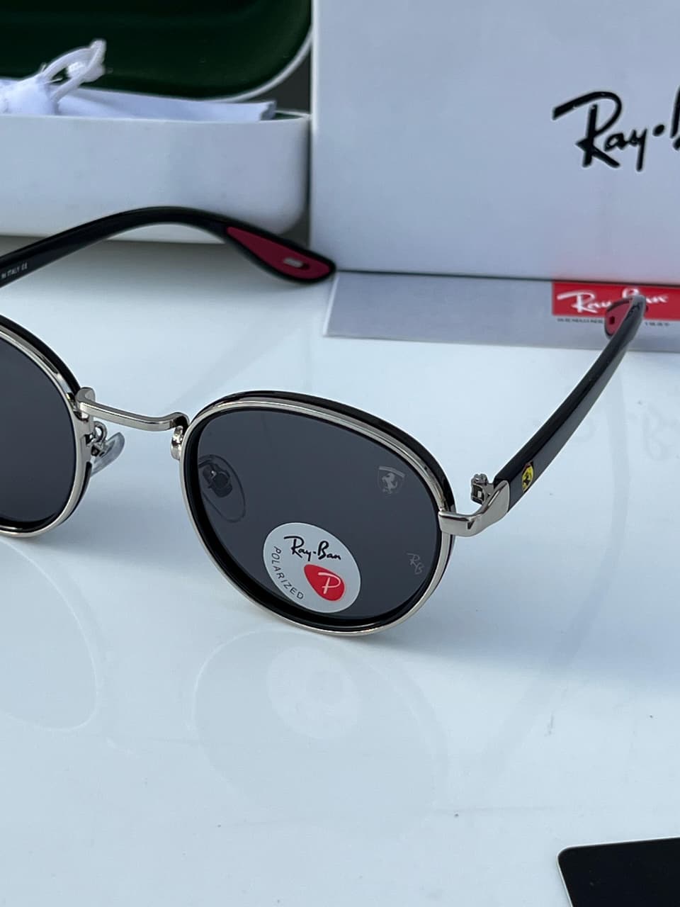 Ra__ban 7625 silver black  SUNGLASS