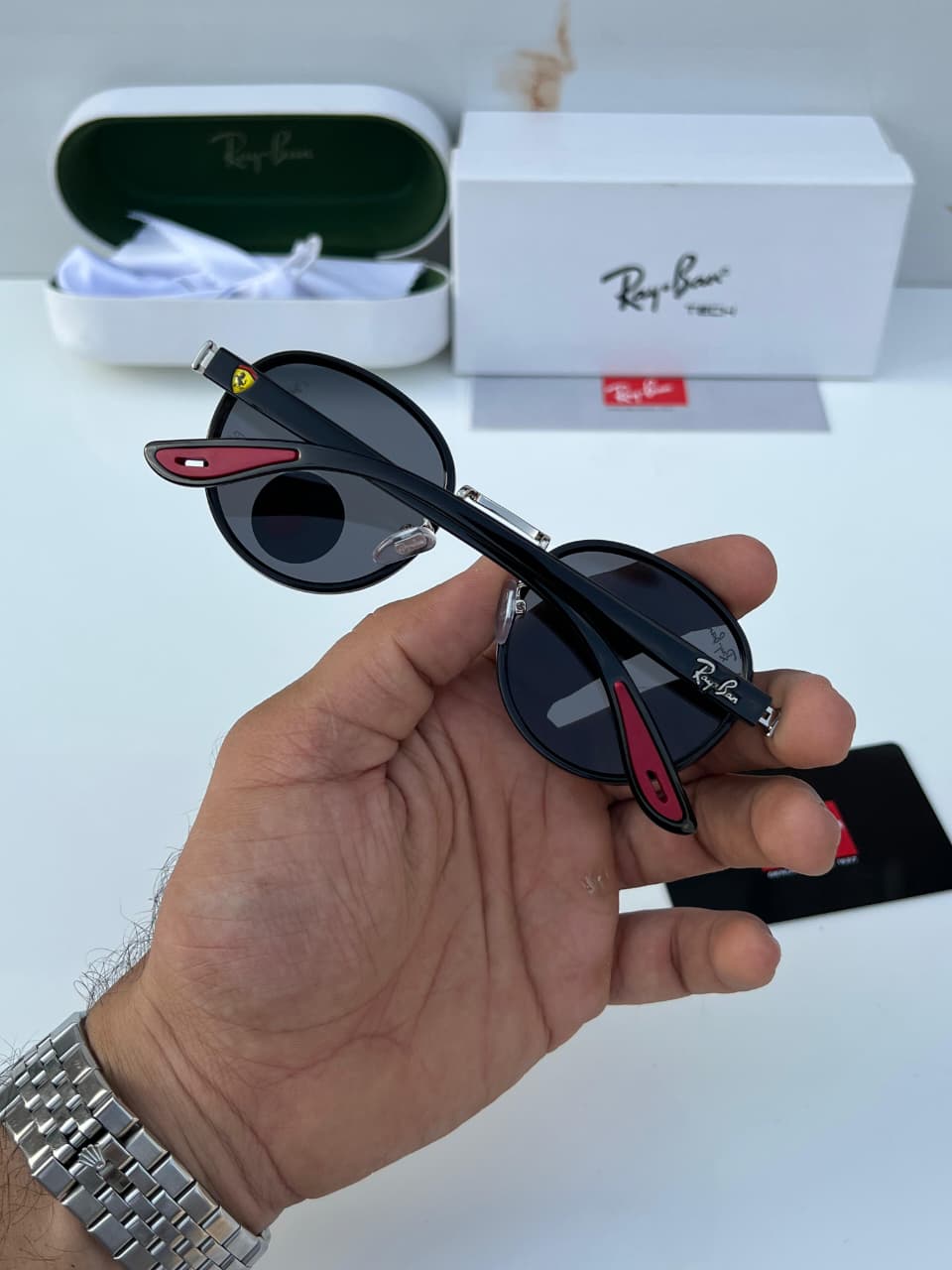 Ra__ban 7625 silver black  SUNGLASS