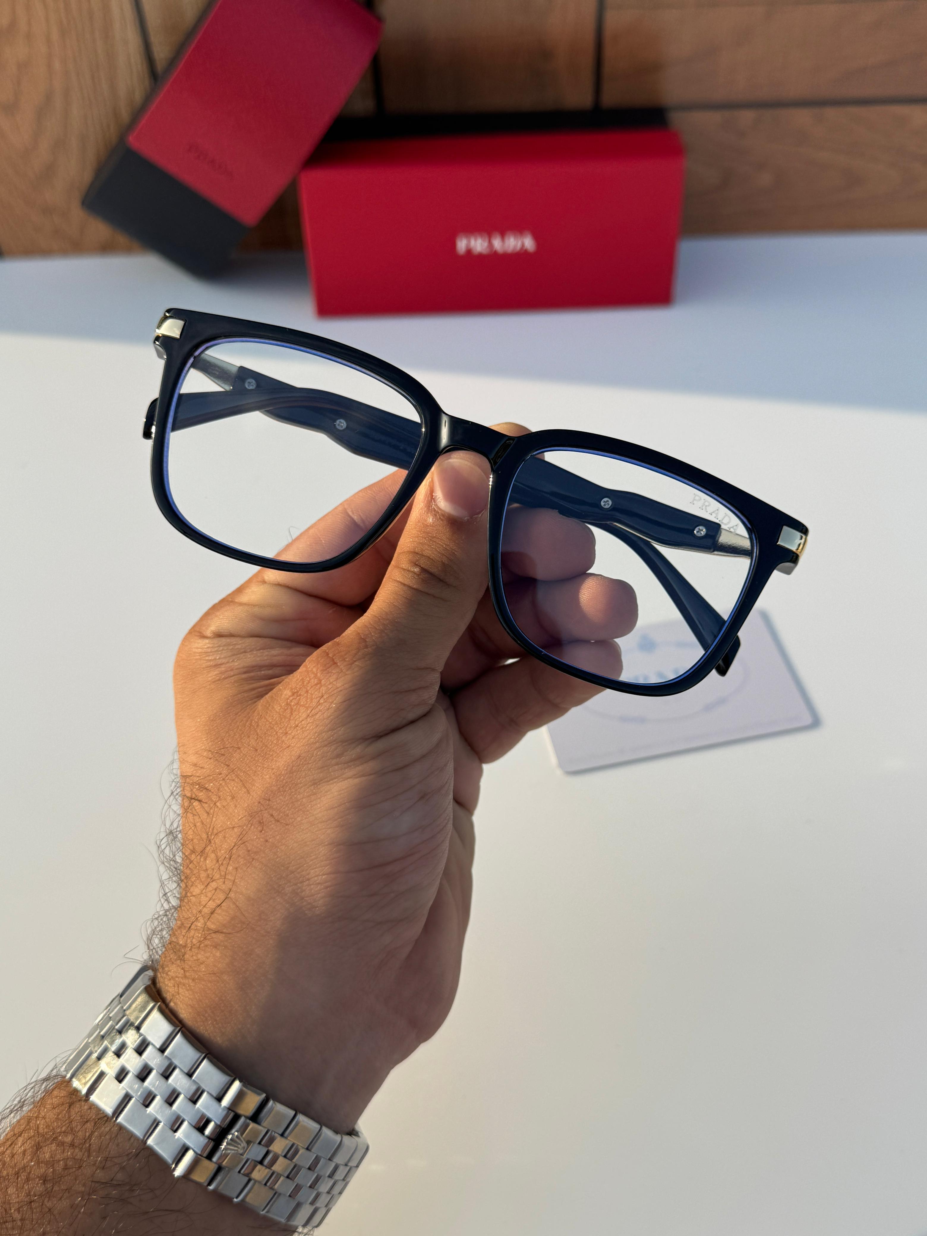 Pra_da 58177 black gold plano SUNGLASS