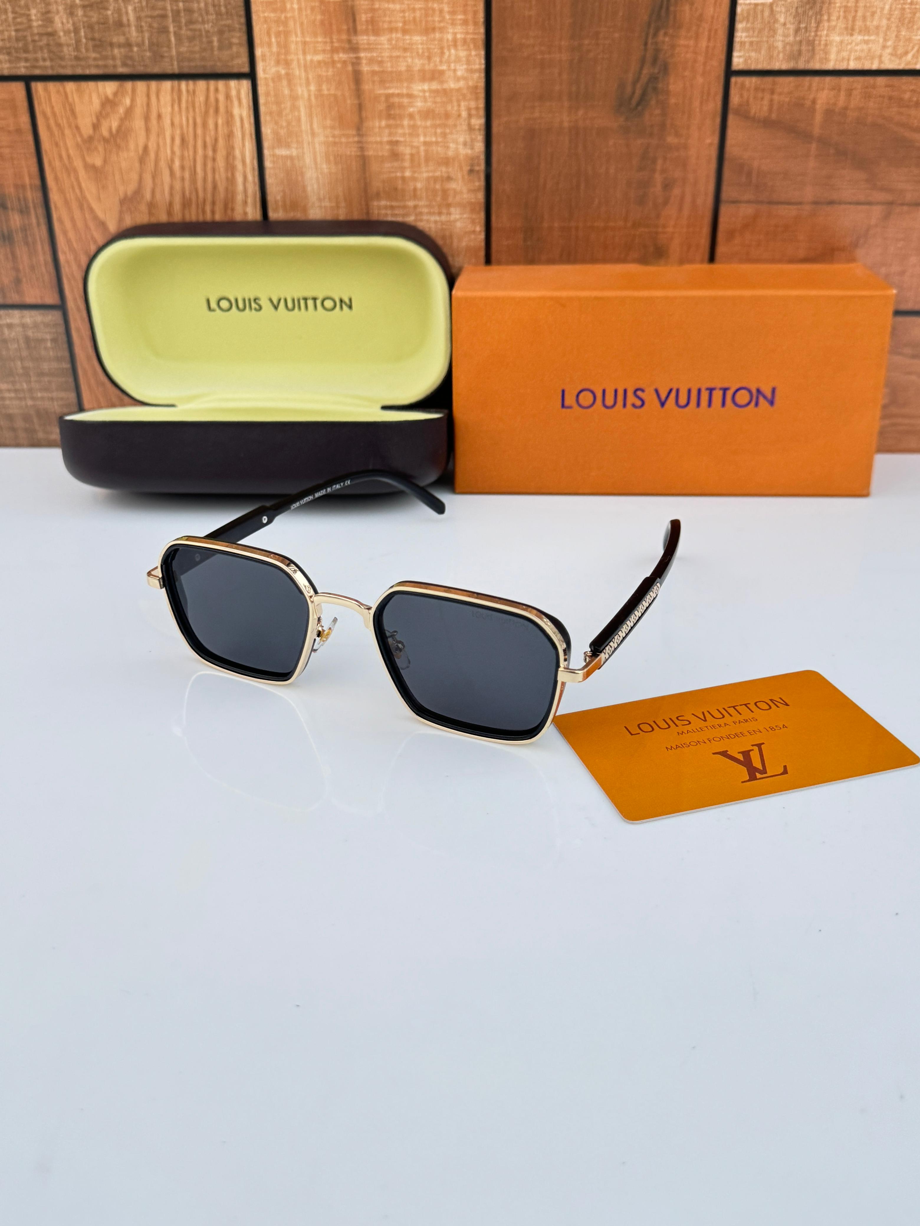 Lou_is vuitton 5013 gold black SUNGLASS