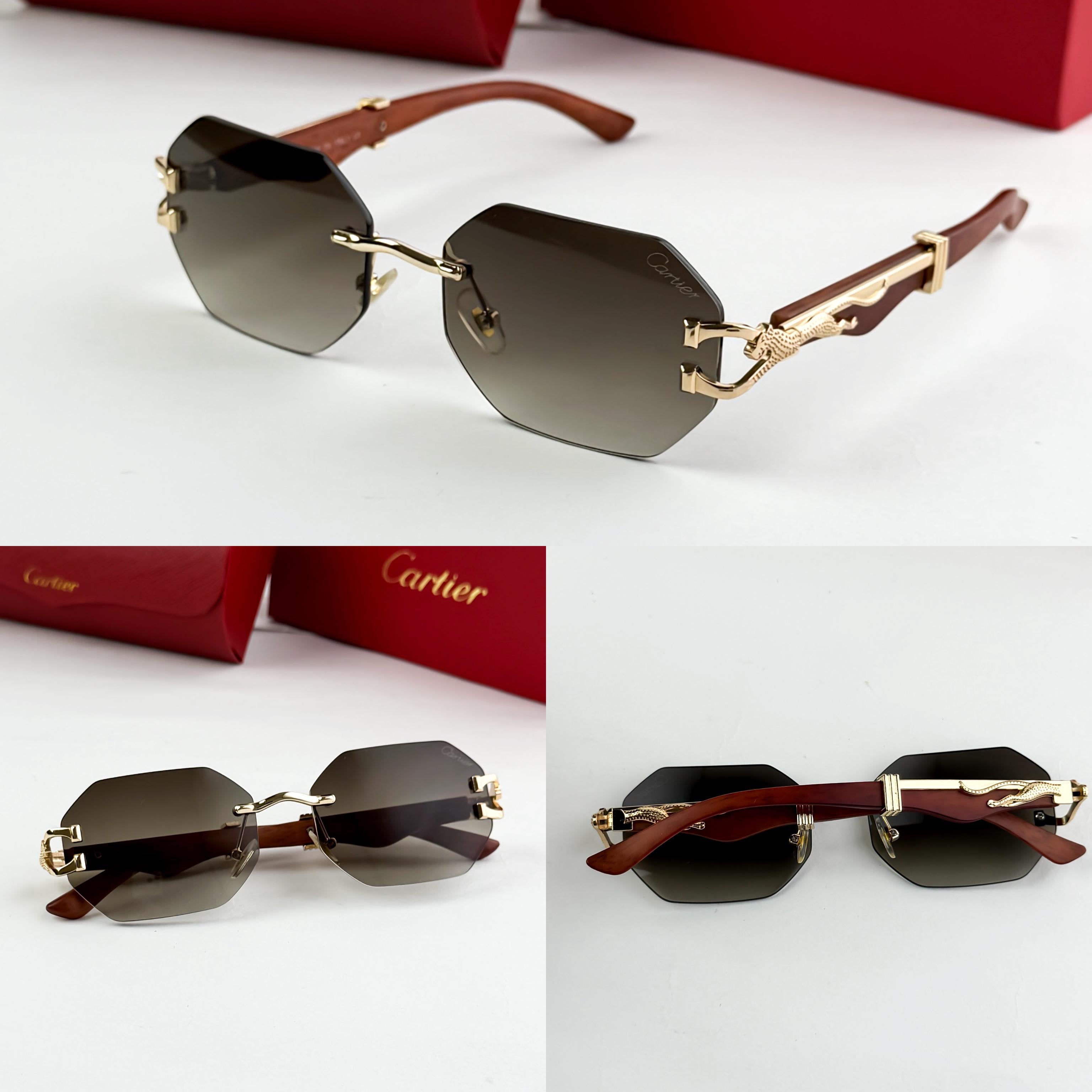 CAR_TIER GOLD BROWN 3041 SUNGLASS