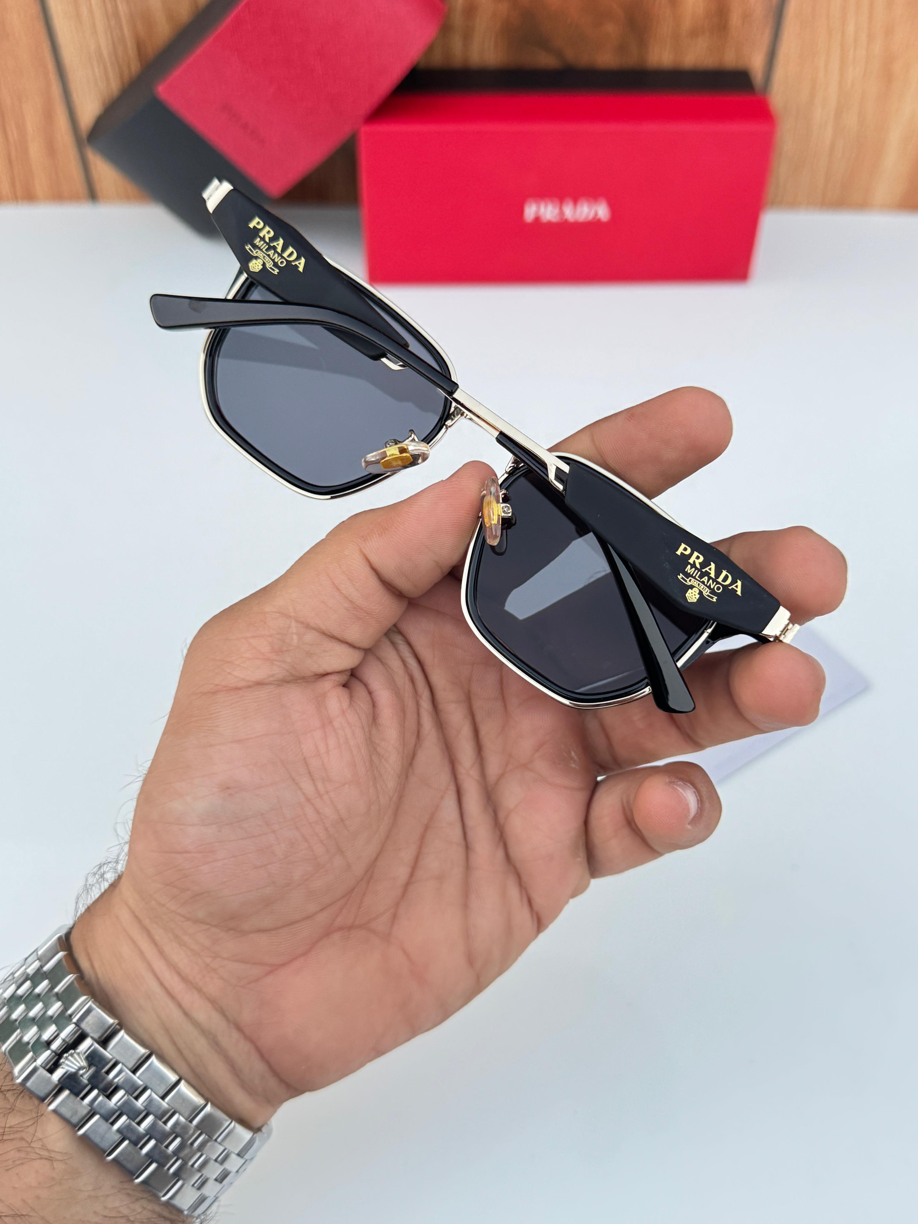 Pra_da 129 gold black  SUNGLASS