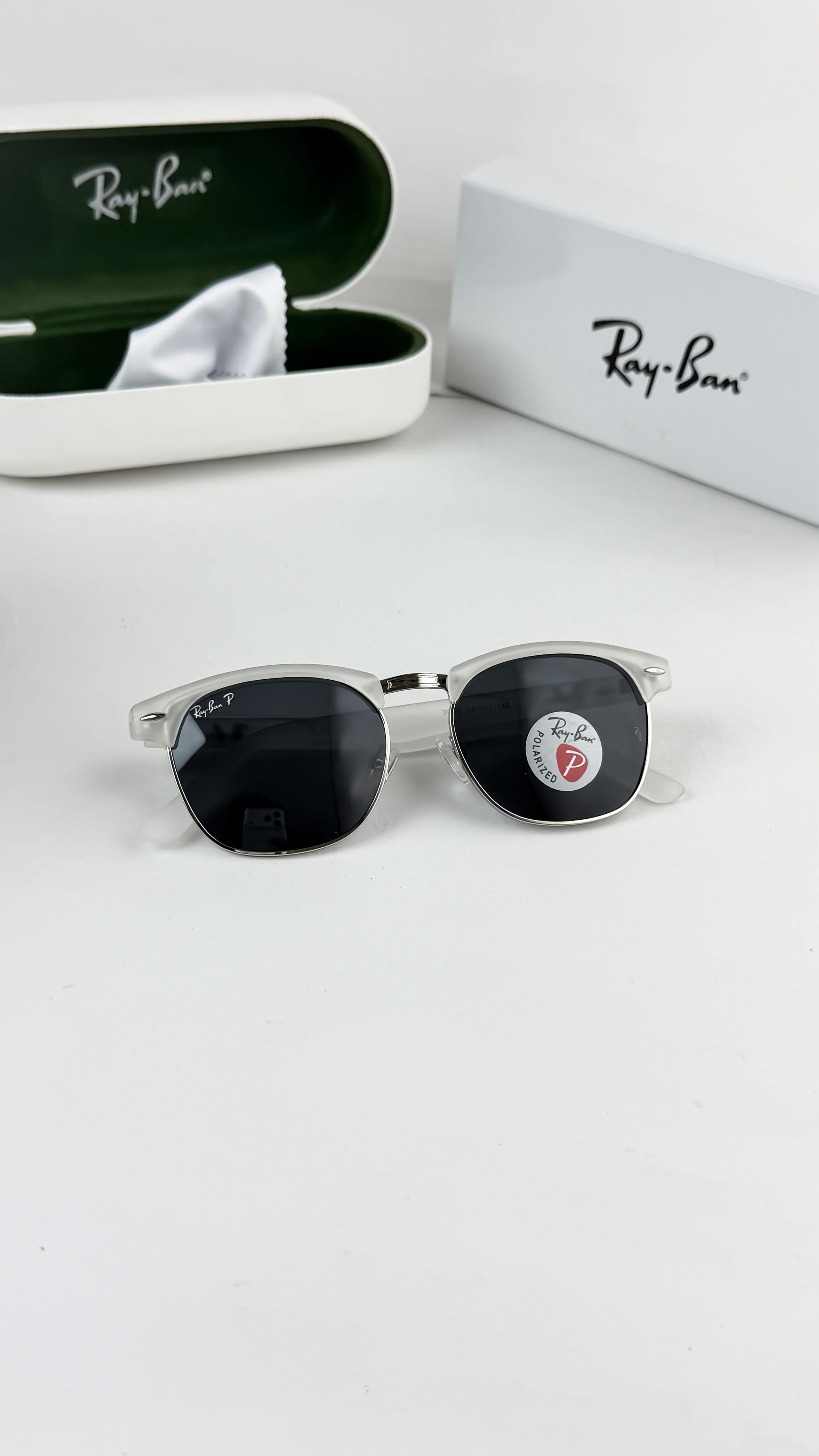 RAY__BAN ICE BLACK CLUB MASTER 3016 SUNGLASS