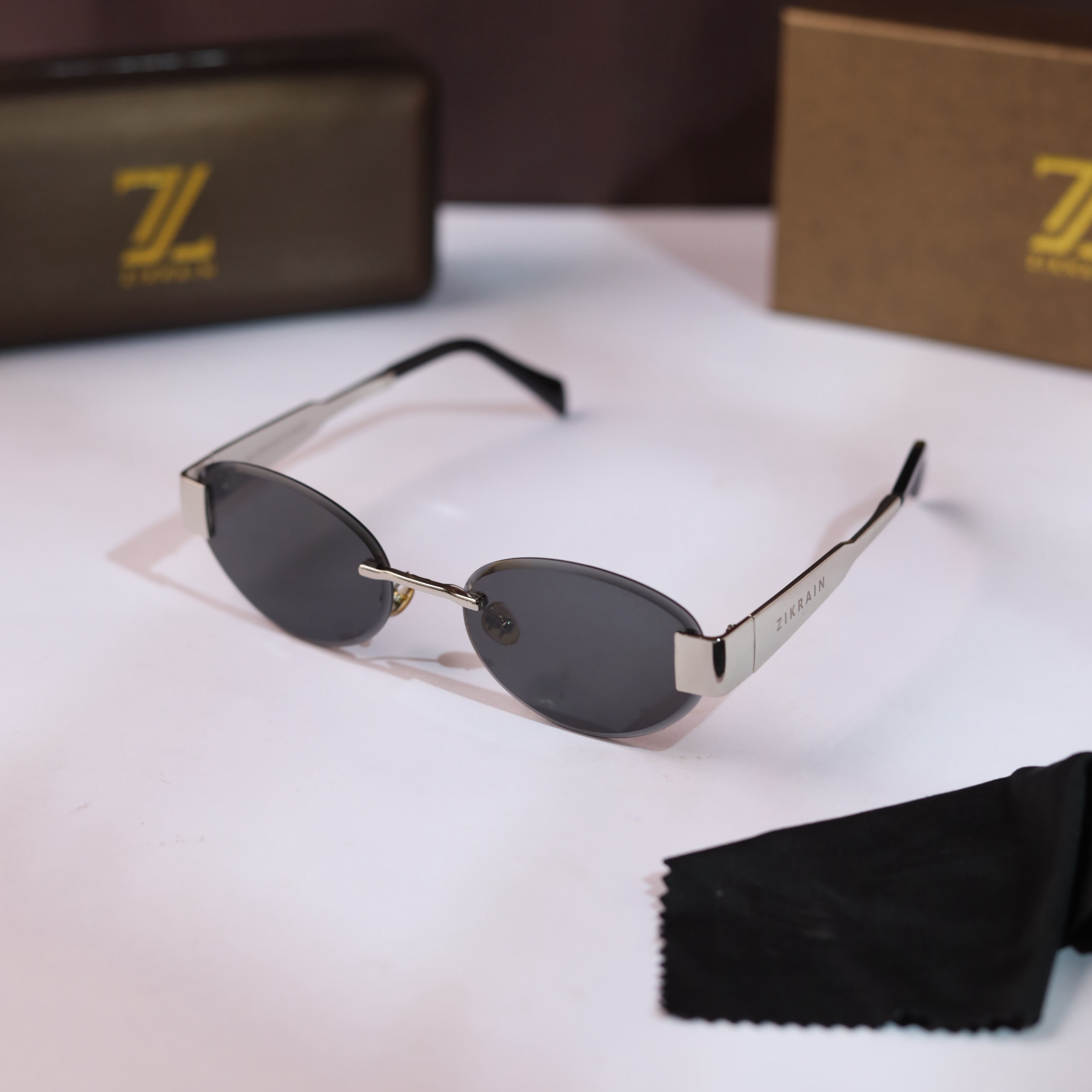 Zi__krain 1099 silver black SUNGLASS