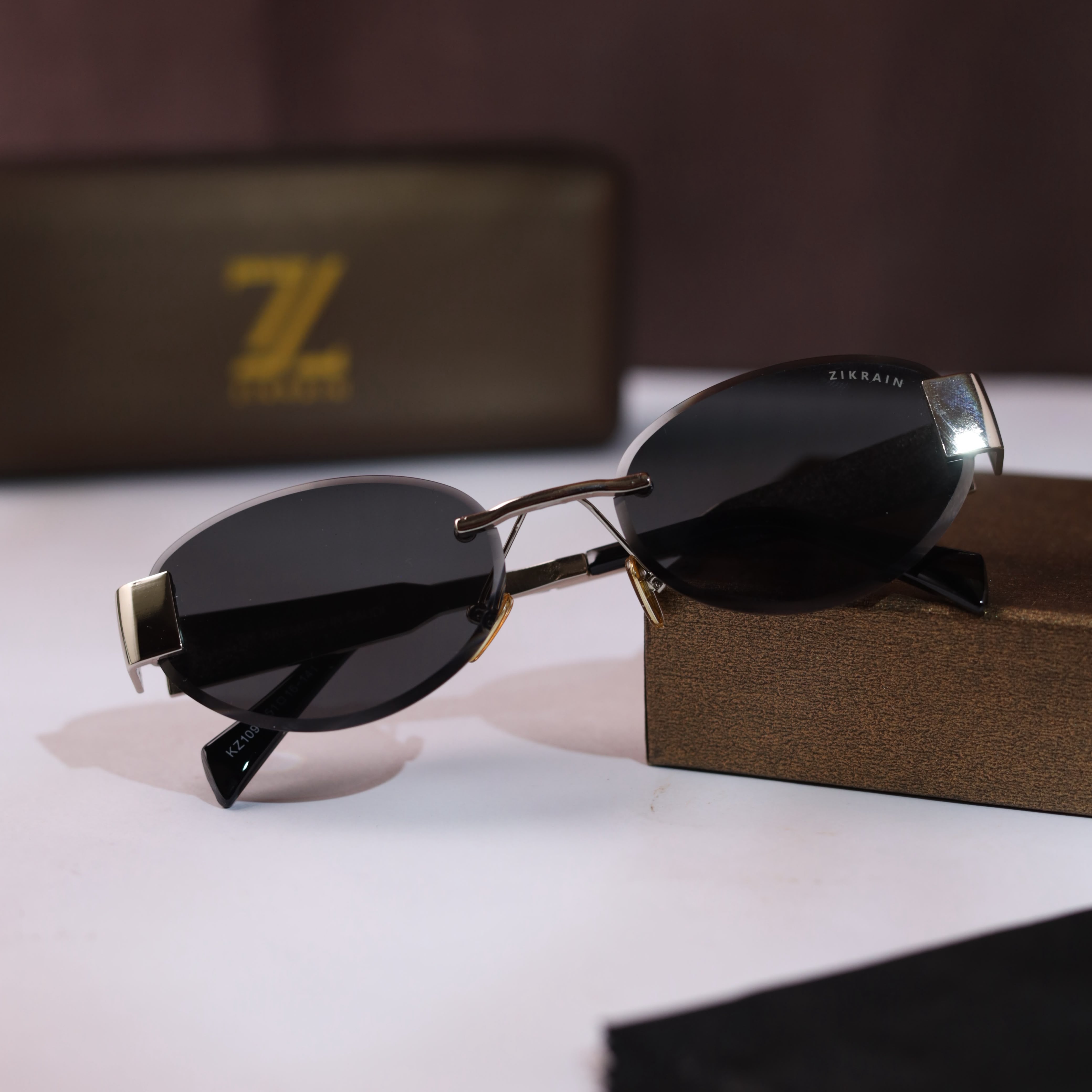 Zi__krain 1099 silver black SUNGLASS
