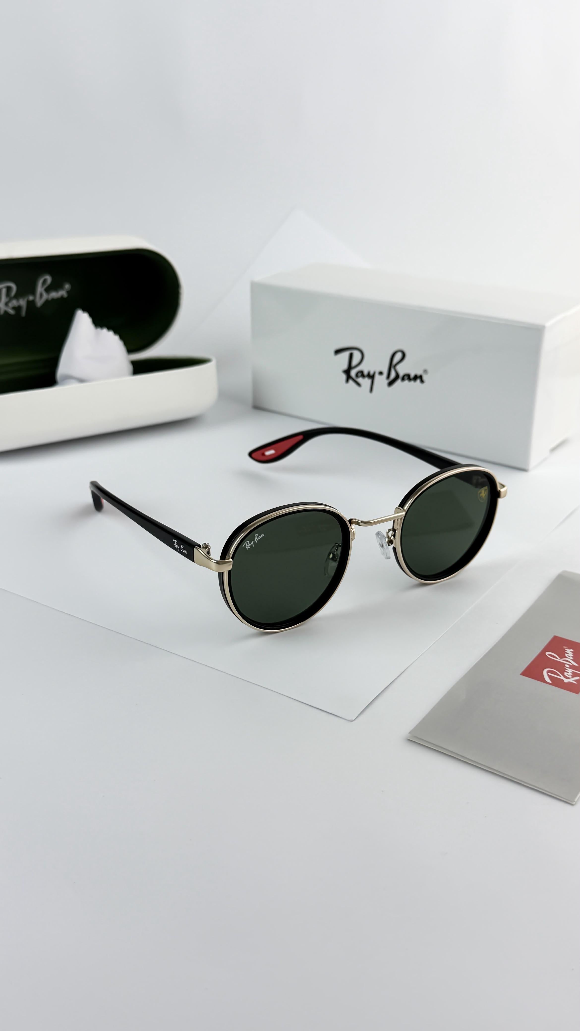 RAY_BAN GOLD GREEN 02 SUNGLASS