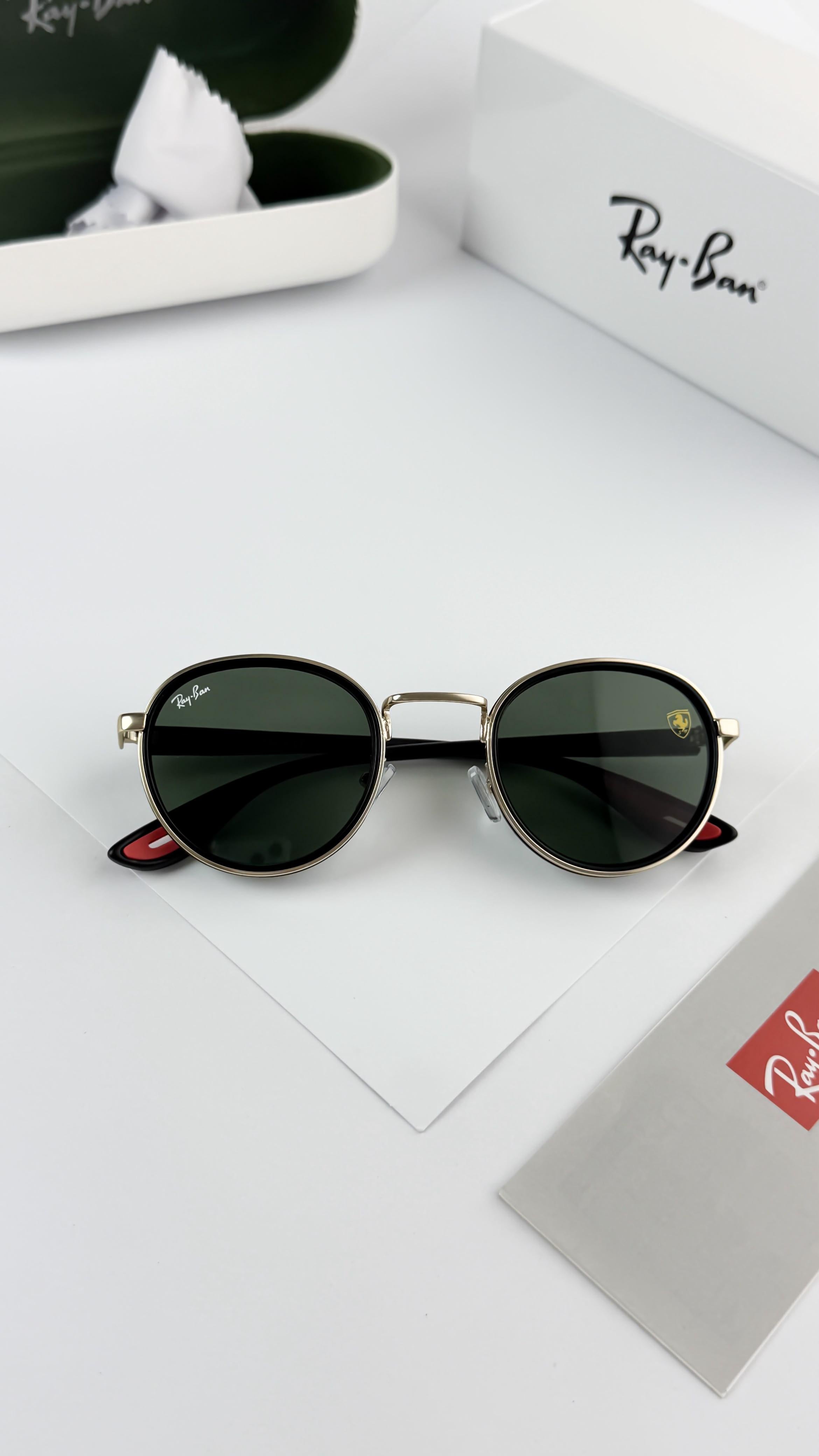 RAY_BAN GOLD GREEN 02 SUNGLASS