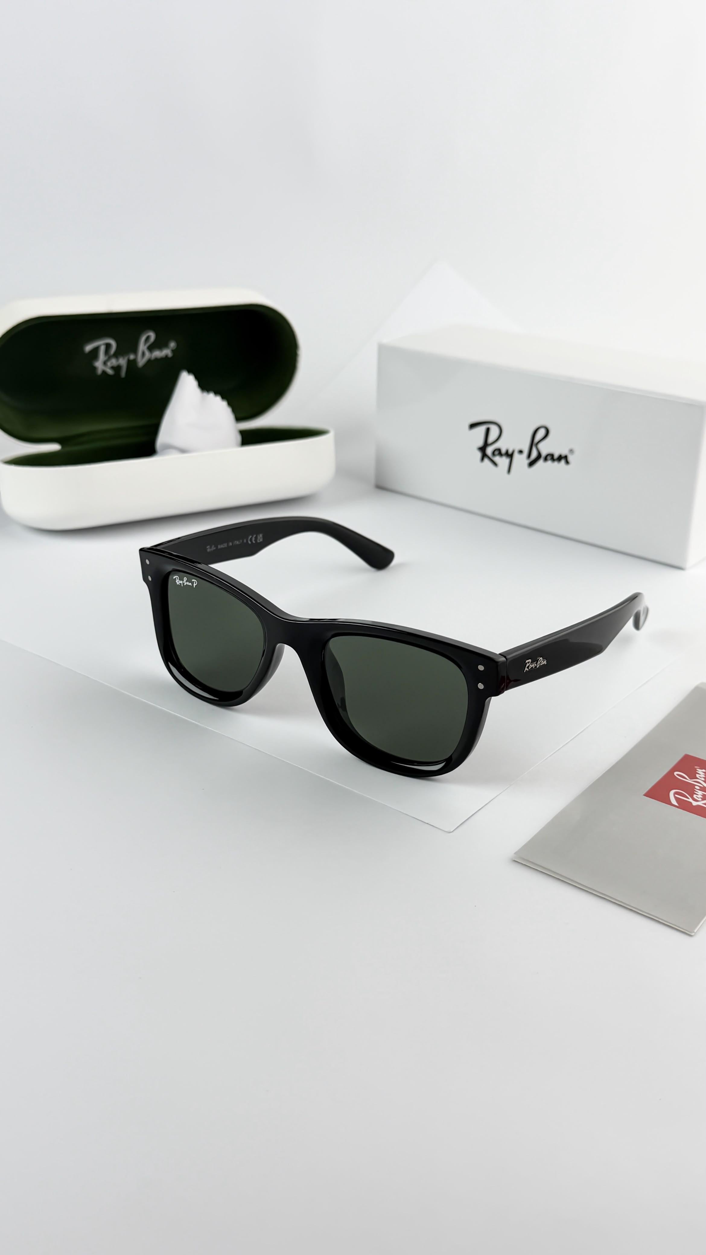 RAY__BAN 0502 REVERSE BLACK GREEN SUNGLASS