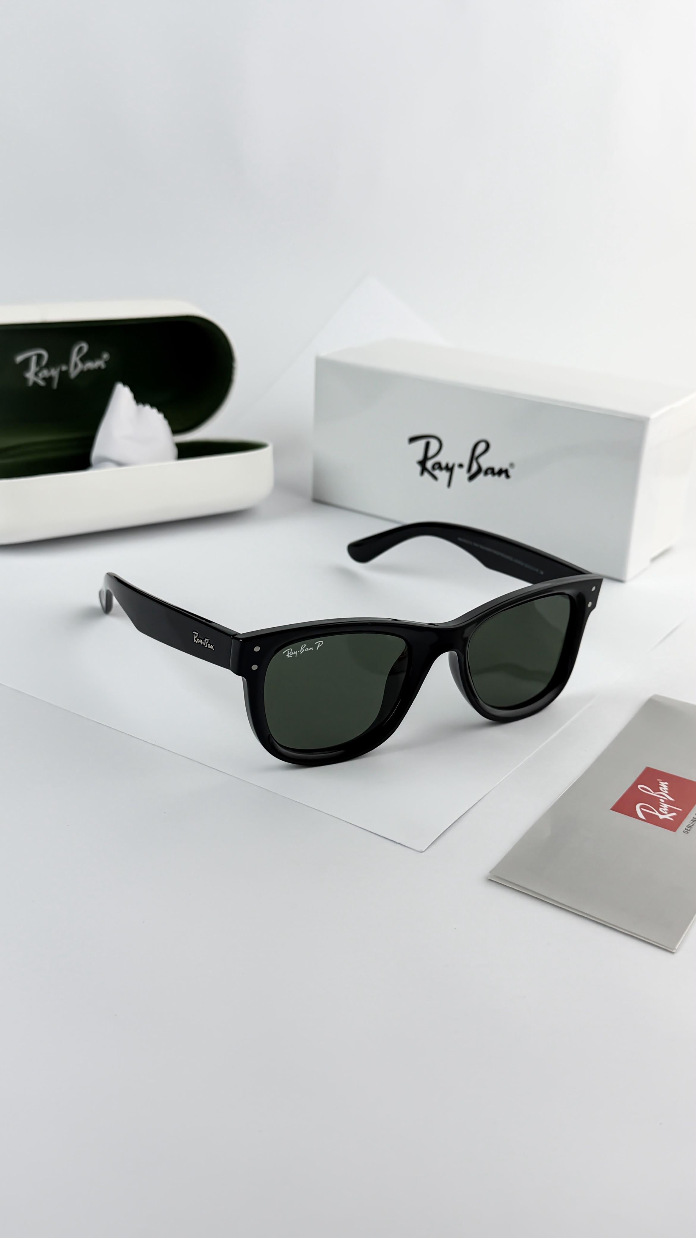 RAY__BAN 0502 REVERSE BLACK GREEN SUNGLASS