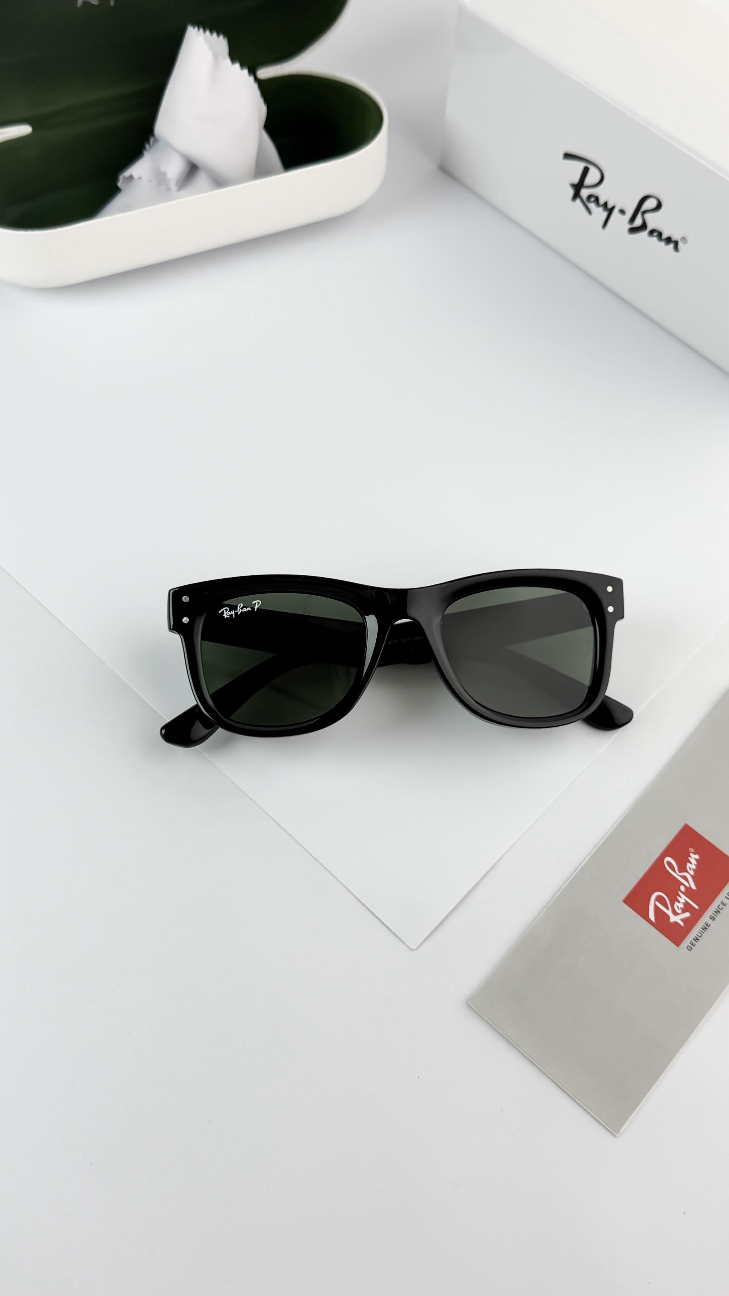 RAY__BAN 0502 REVERSE BLACK GREEN SUNGLASS