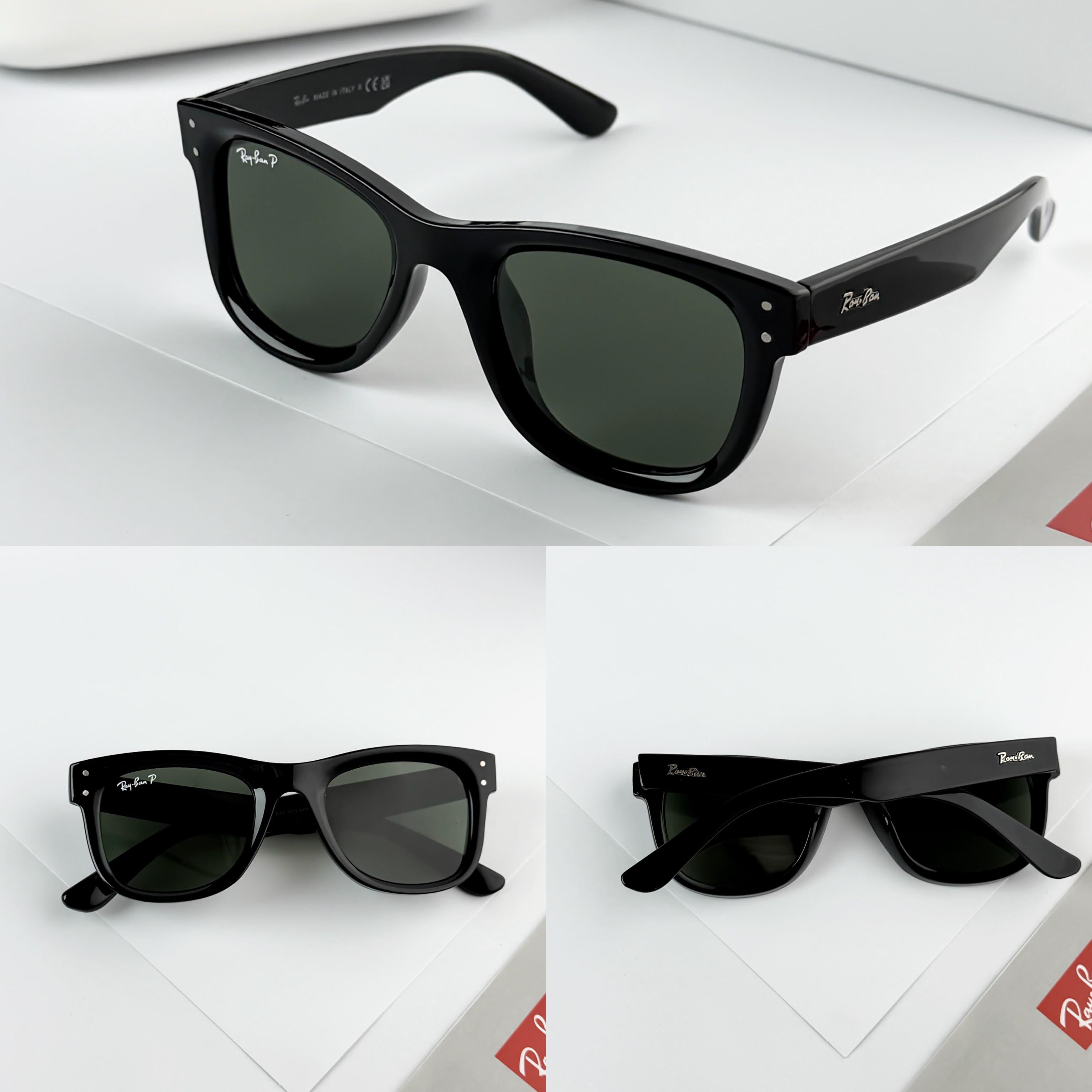 RAY__BAN 0502 REVERSE BLACK GREEN SUNGLASS