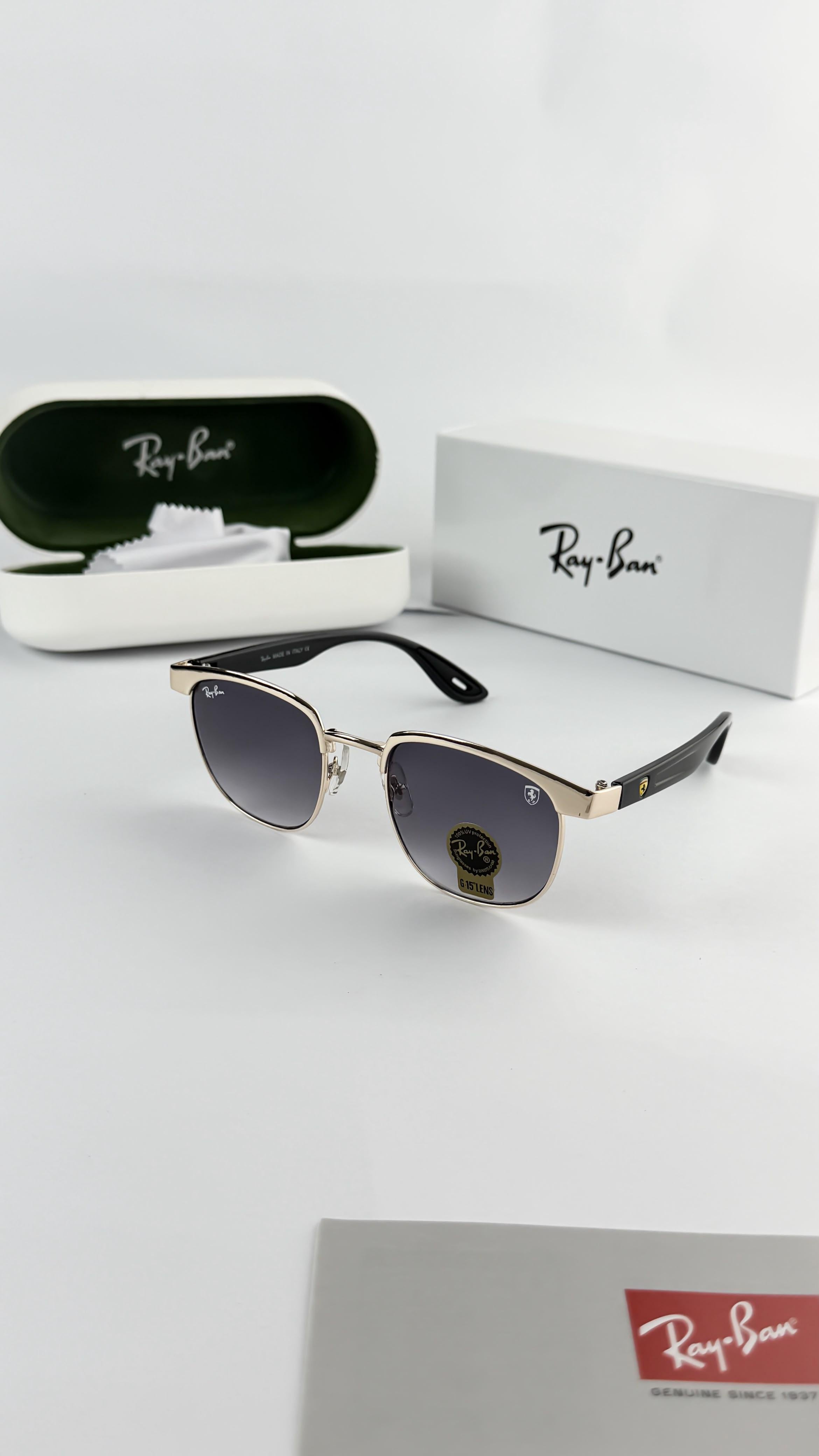 RAY_BAN GOLD BLACK 03 SUNGLASS