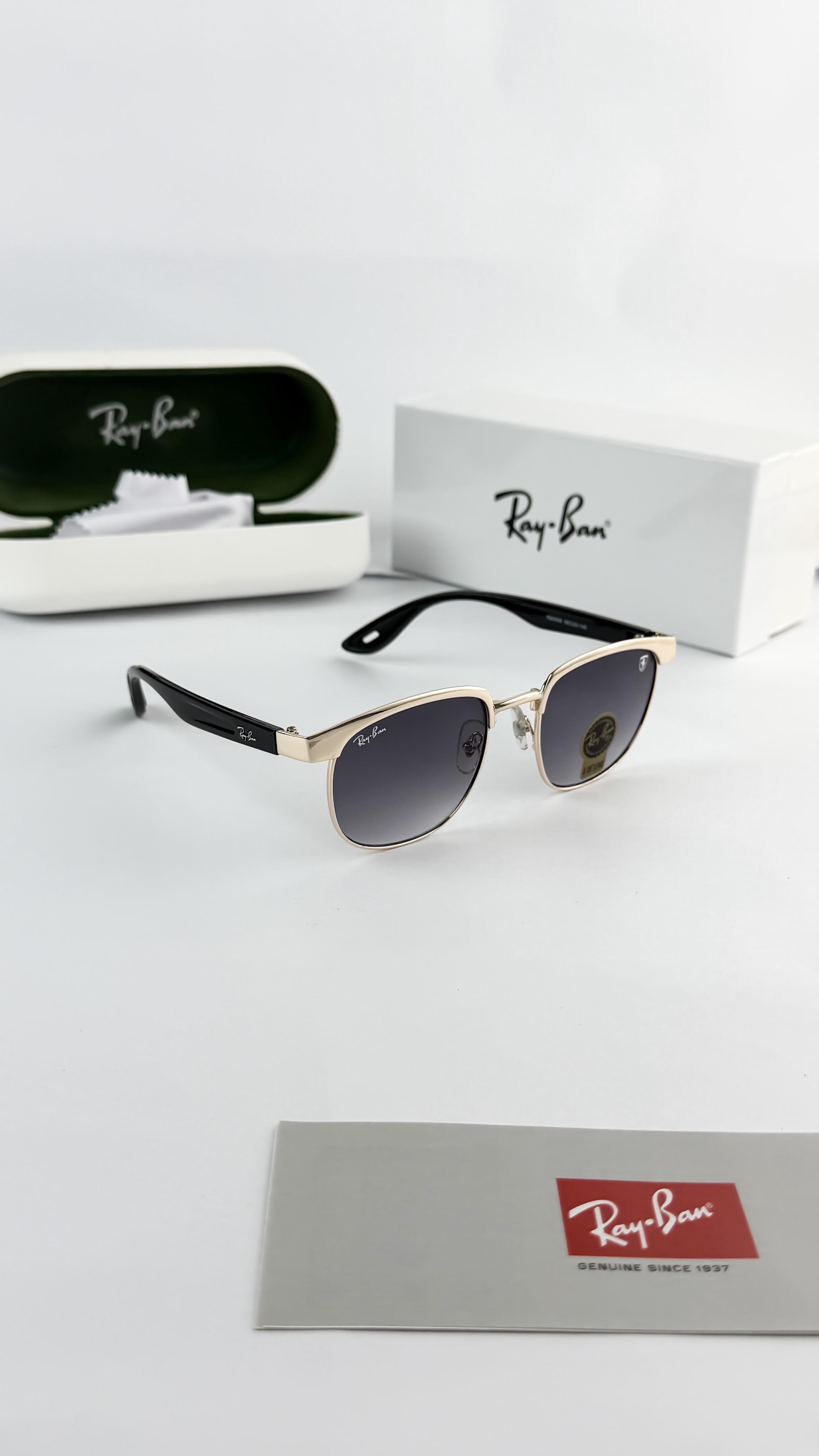 RAY_BAN GOLD BLACK 03 SUNGLASS