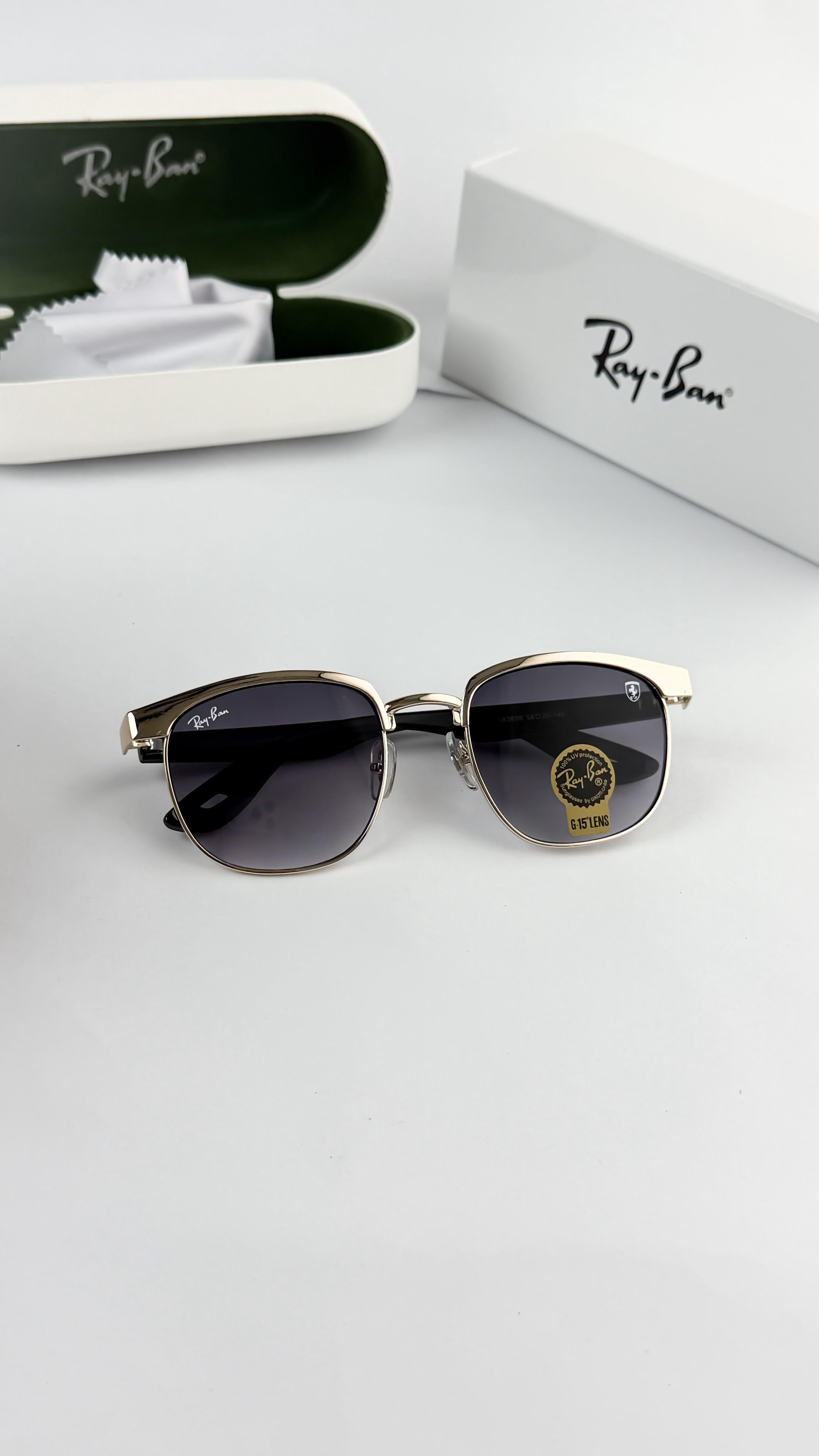RAY_BAN GOLD BLACK 03 SUNGLASS