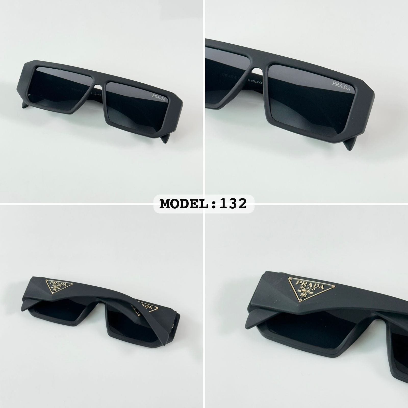 PRA_DA 132 MATE BLACK  SUNGLASS