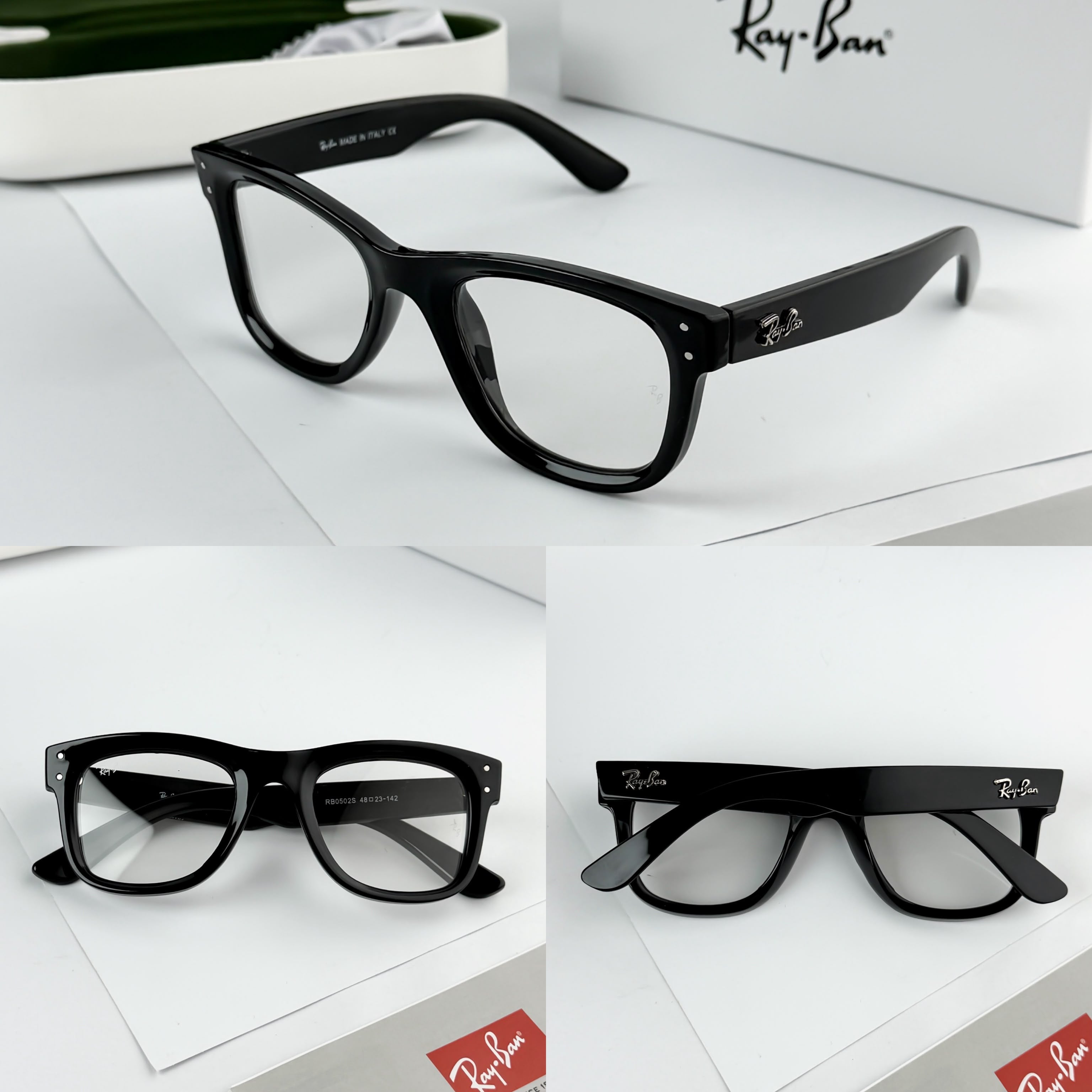 RAY_BAN BLACK PLANO 0502 SUNGLASS