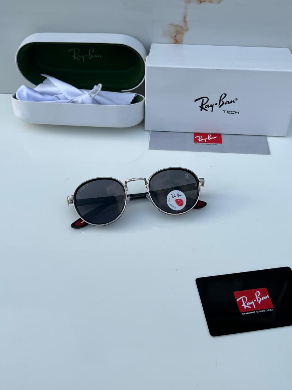 Rayban 7625 silver black