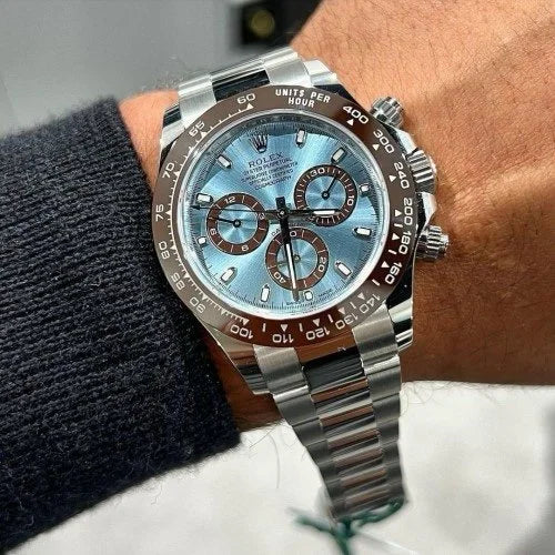 luxury Watch Daytona Platinum Ice Metal Virat Kholi Watch