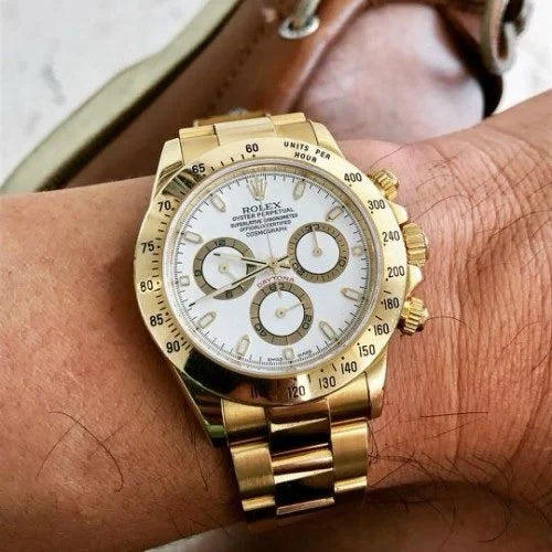luxury Watch Daytona Gold White